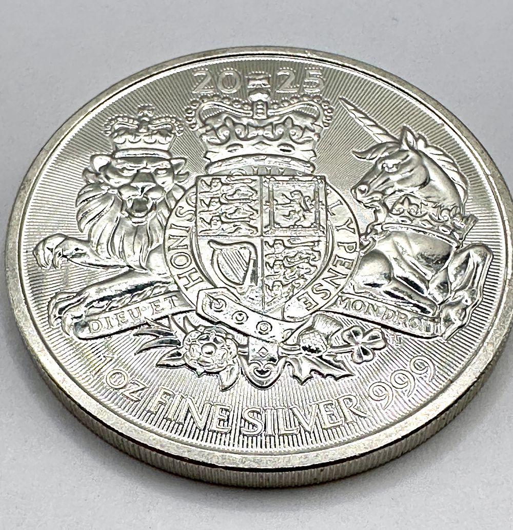 Lot 163: UK 2025 King Charles III Silver 2 Pounds Coin