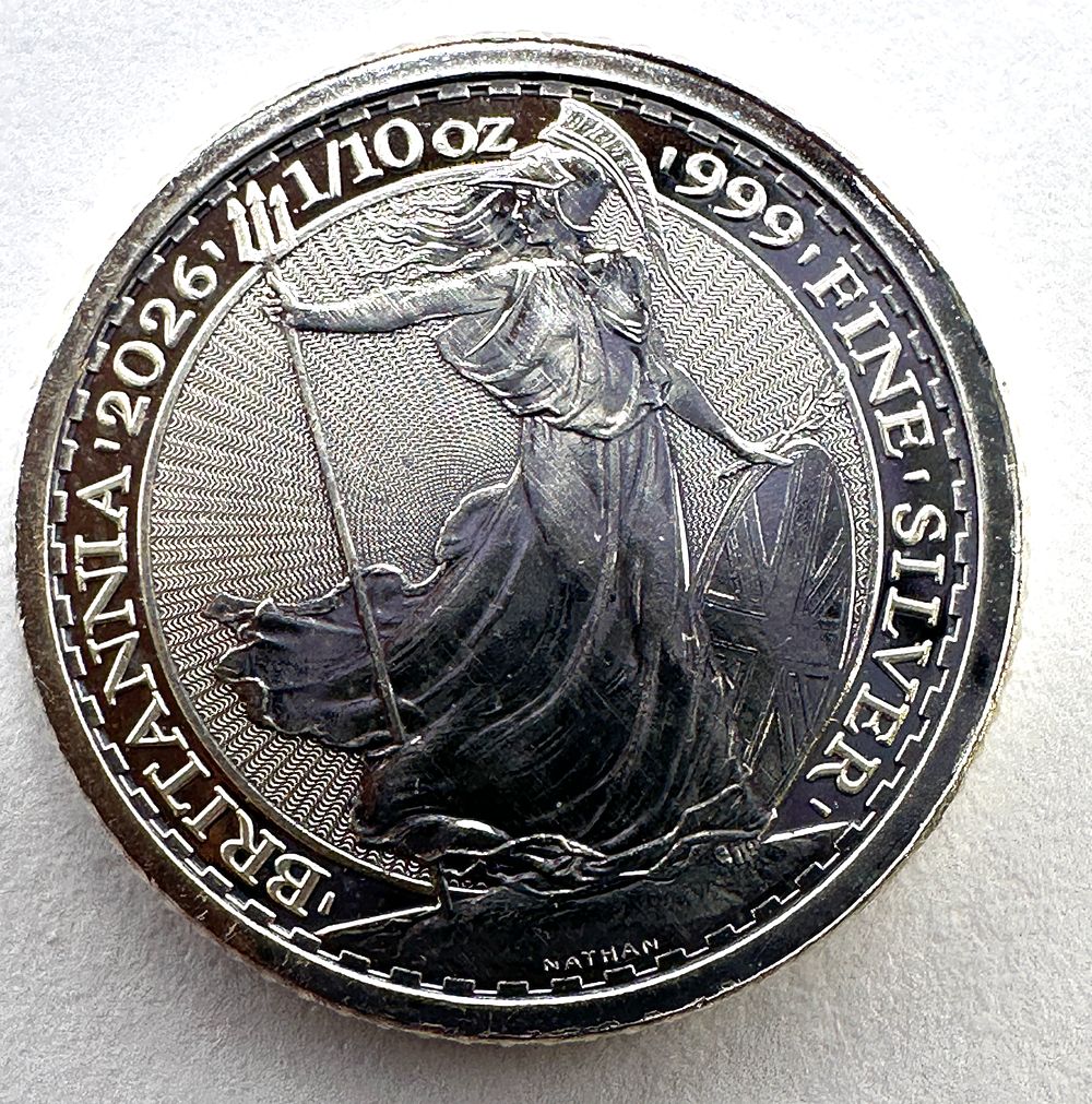 Lot 165: UK 2026 Britannia .999 Fine Silver 20 Pence Coin