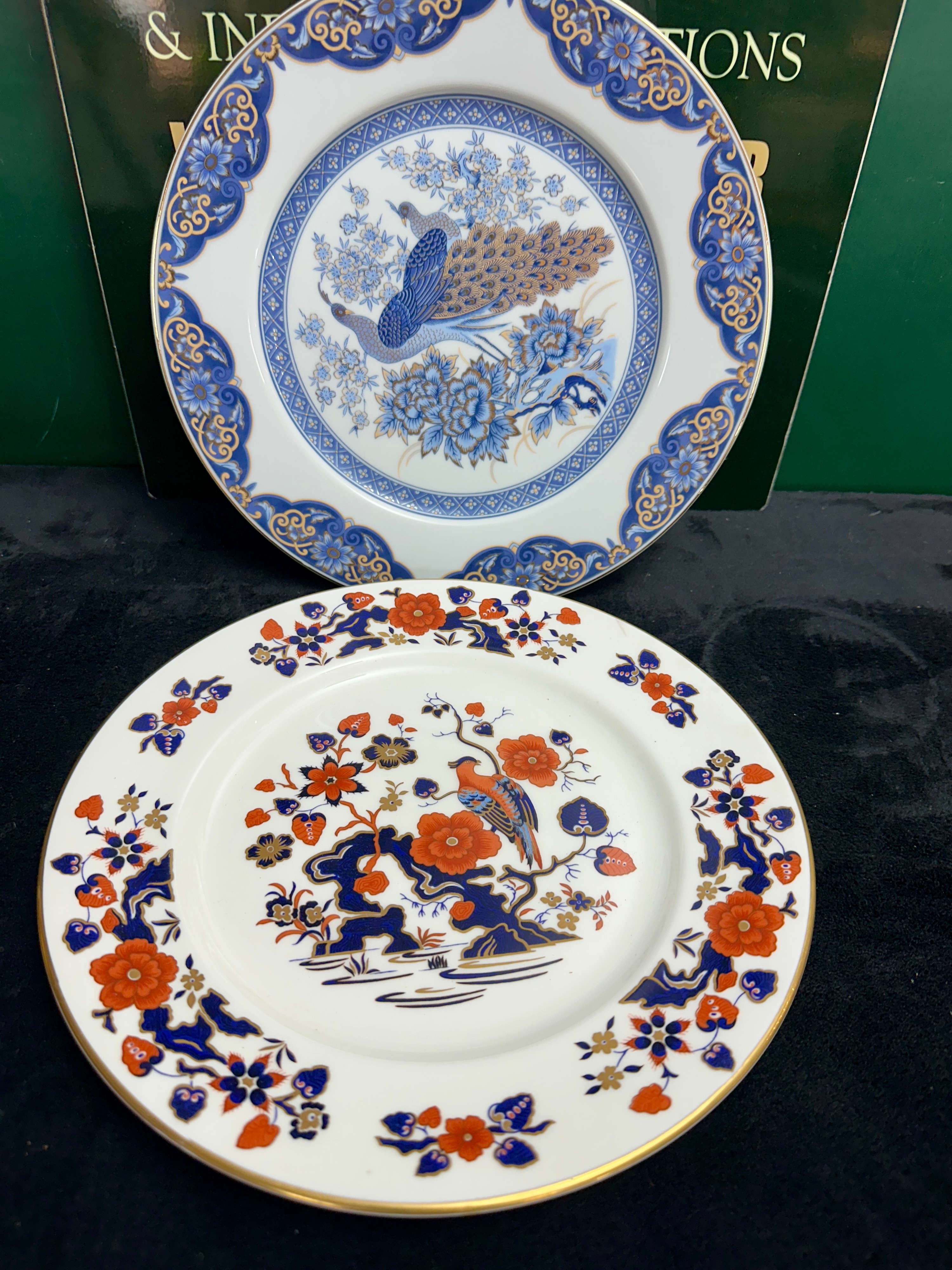 Two Decorative Bird Themed Ceramic Plates