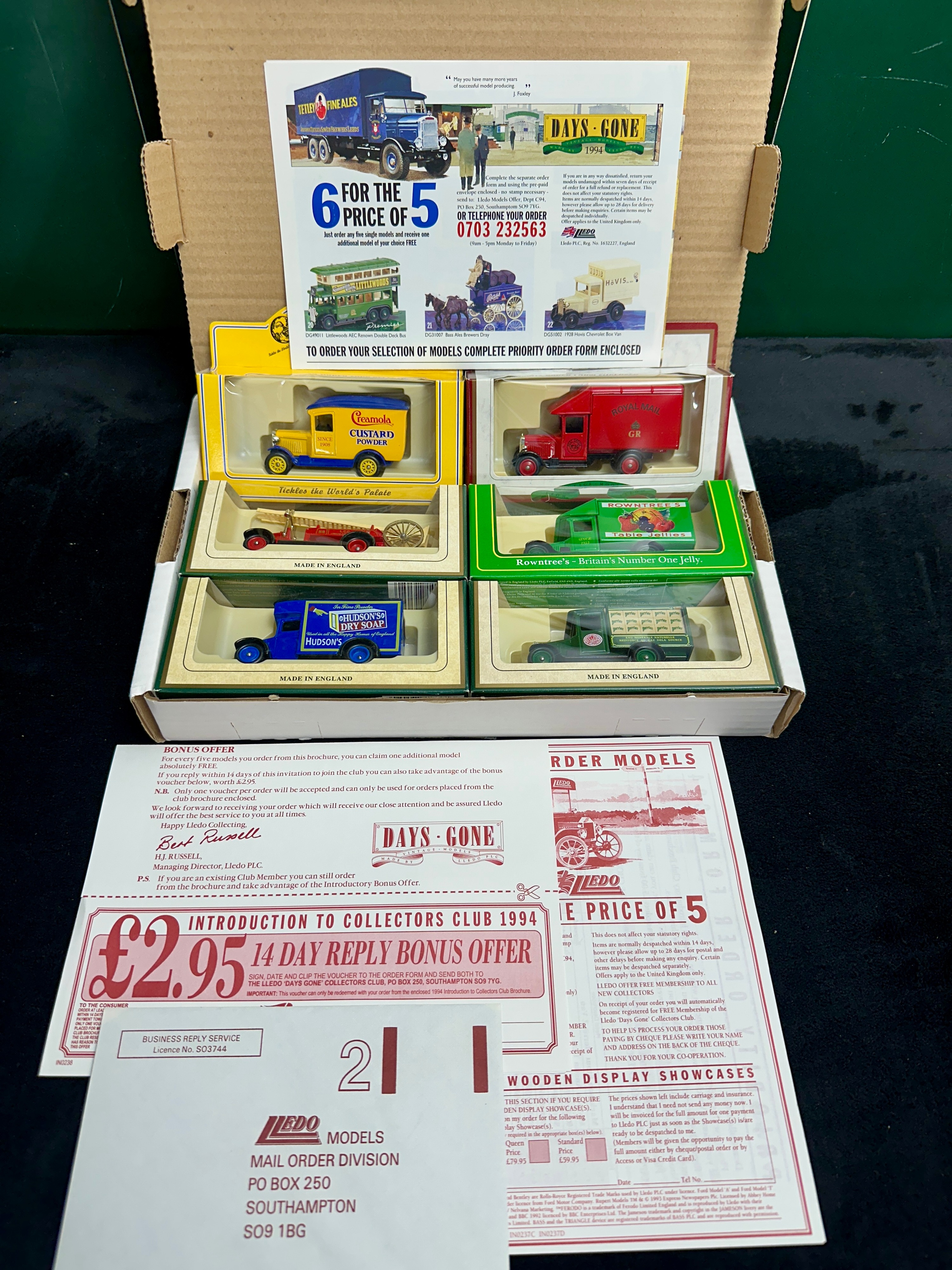 A 1994 Lledo Days Gone Collection of Vehicles and Ephemera