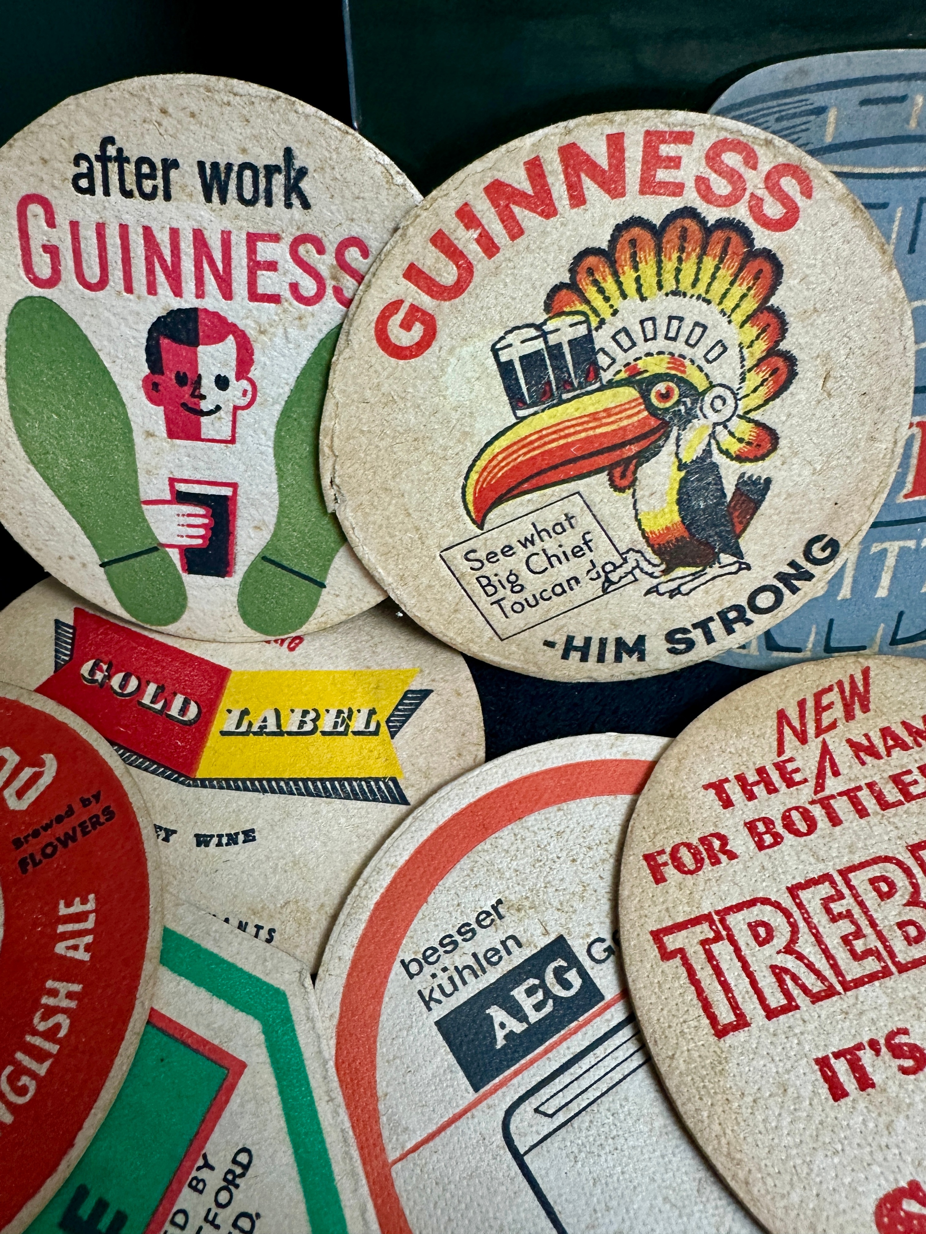 An Assortment of Mid-20th Century British Brewery Advertising Beer Mats