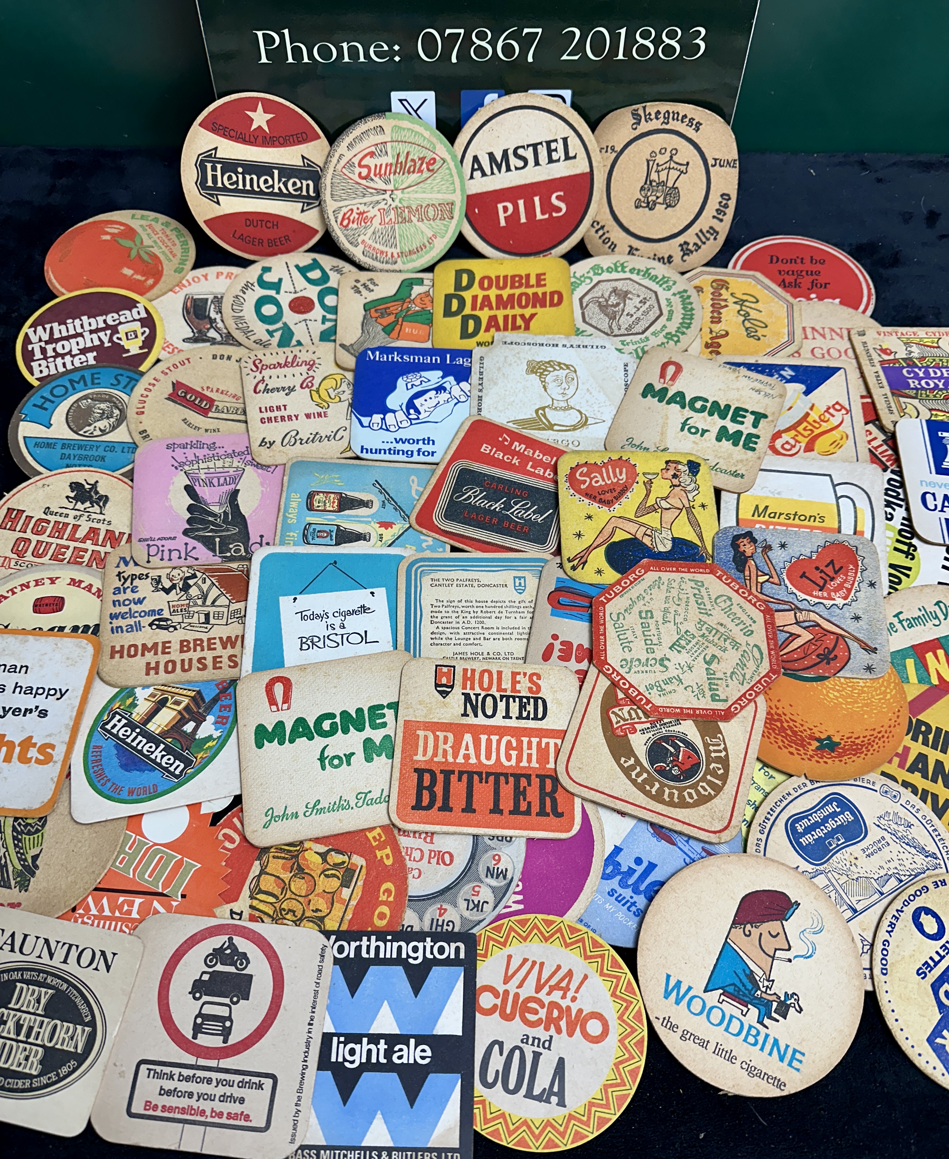 A Collection of Mid-20th Century British and International Advertising Beer Mats