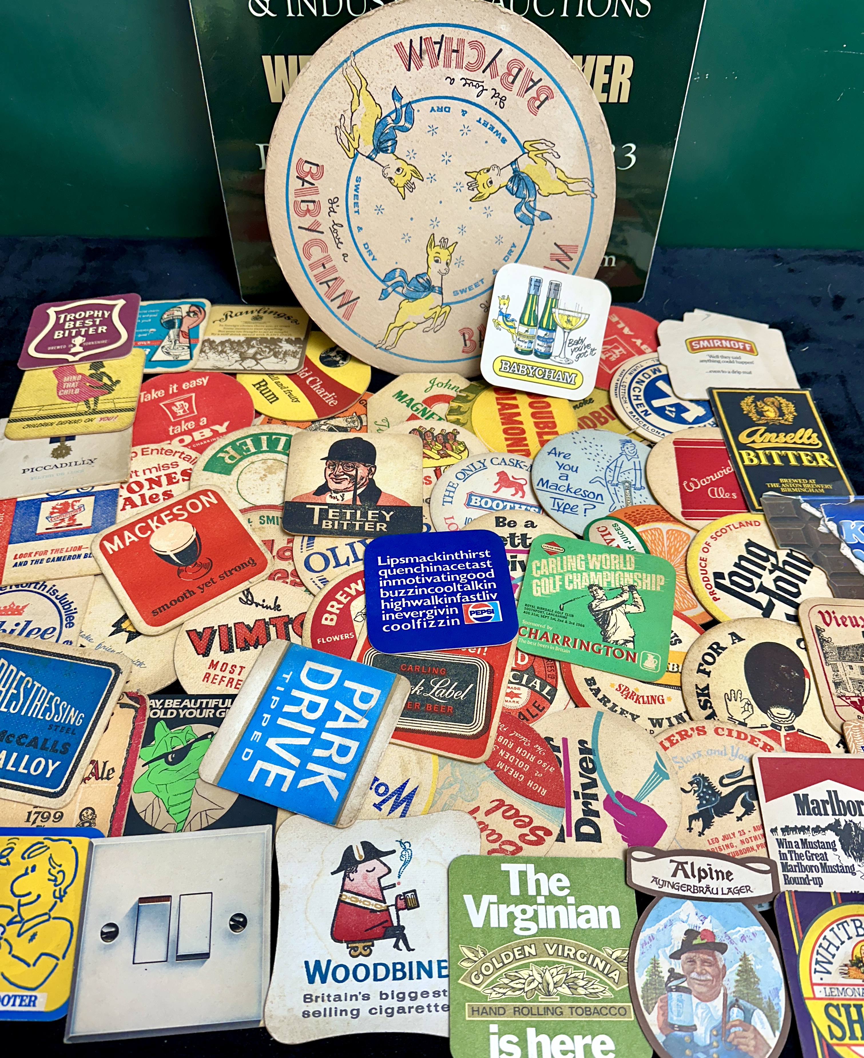 A Collection of Late 20th Century British Advertising Beer Mats and Ephemera