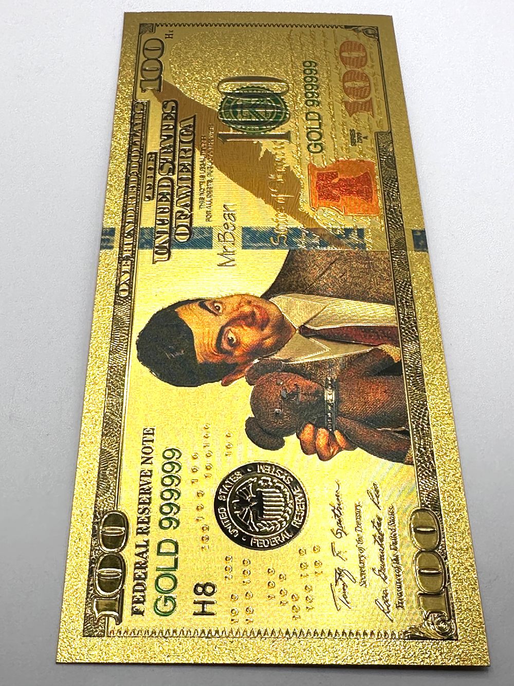 Lot 26: A US Series 2009 A Novelty Hundred Dollar Note, Mr. Bean