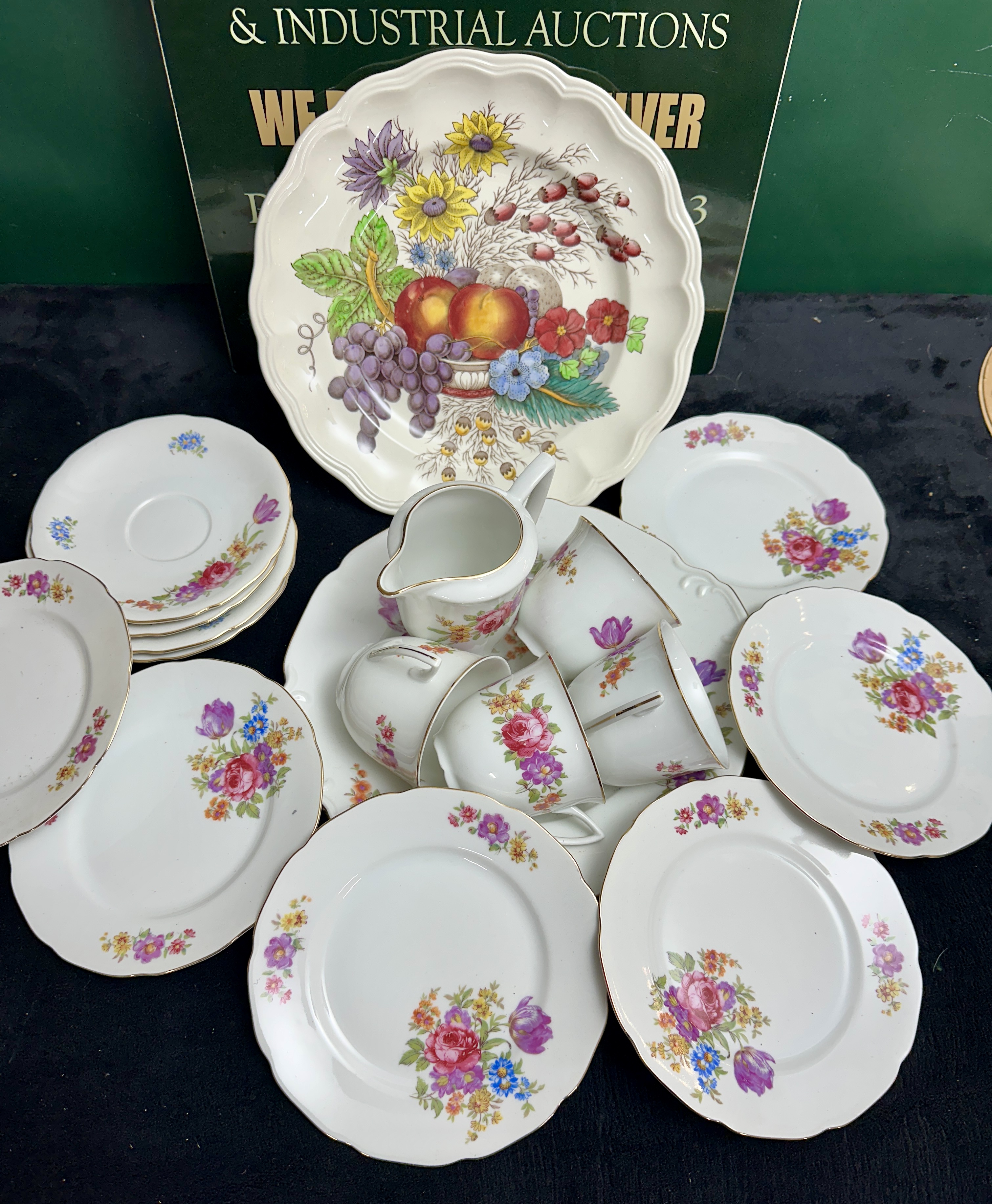 A Group of Copeland Spode and RGK Czechoslovakia Ceramic Tableware