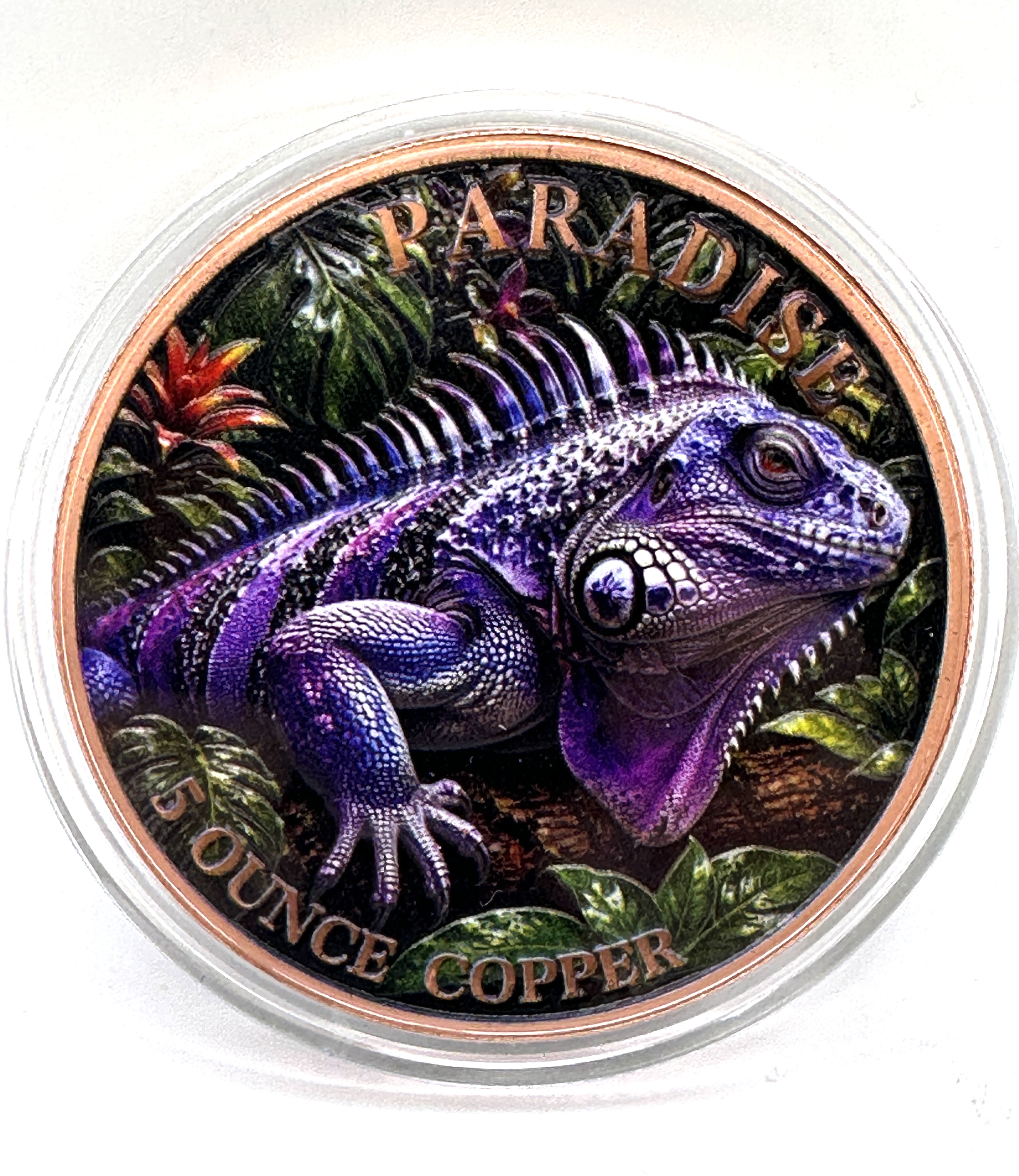 A Paradise Series 5 Ounce Copper Commemorative Round