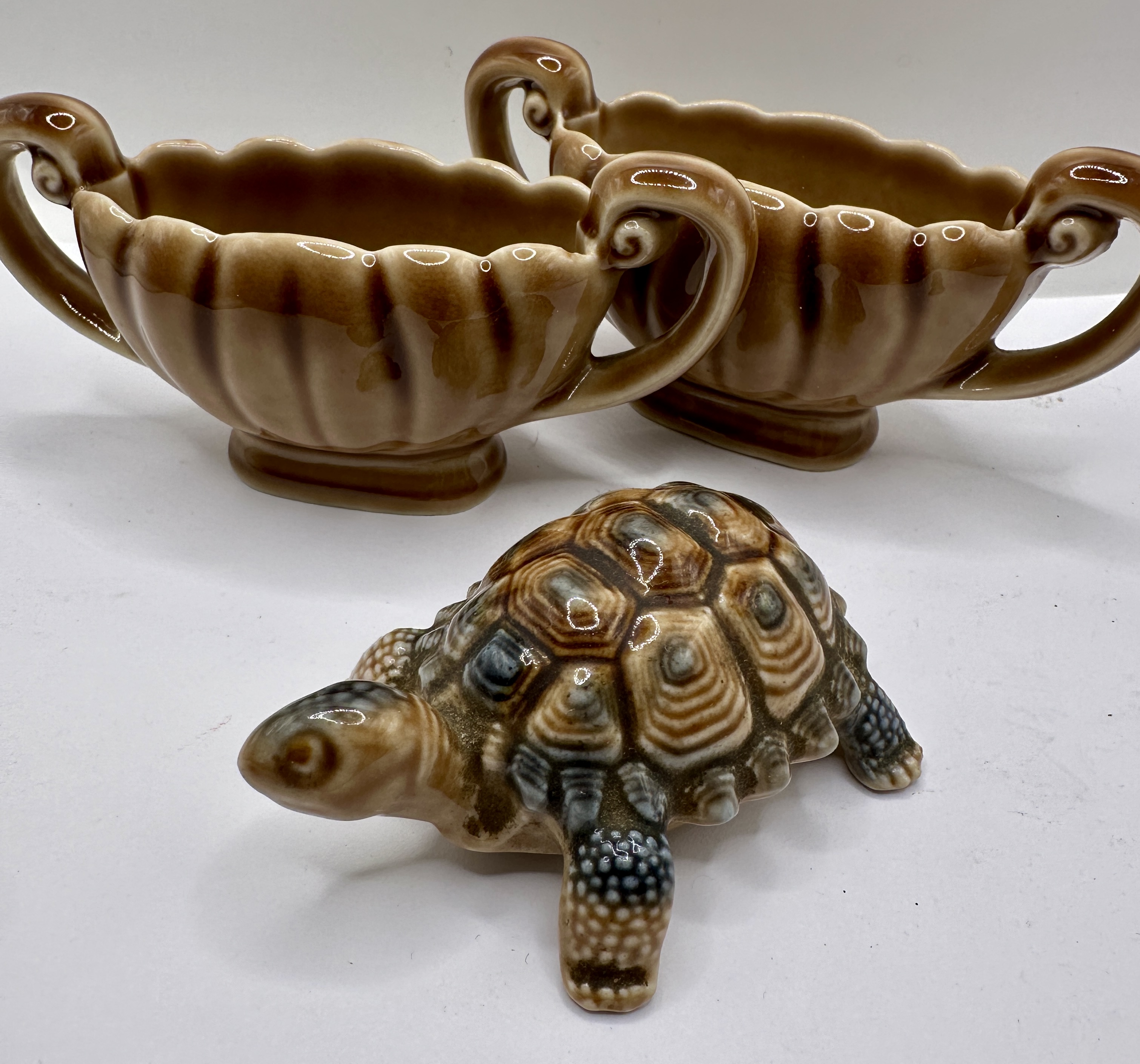 A Trio of Wade Porcelain Decorative Items