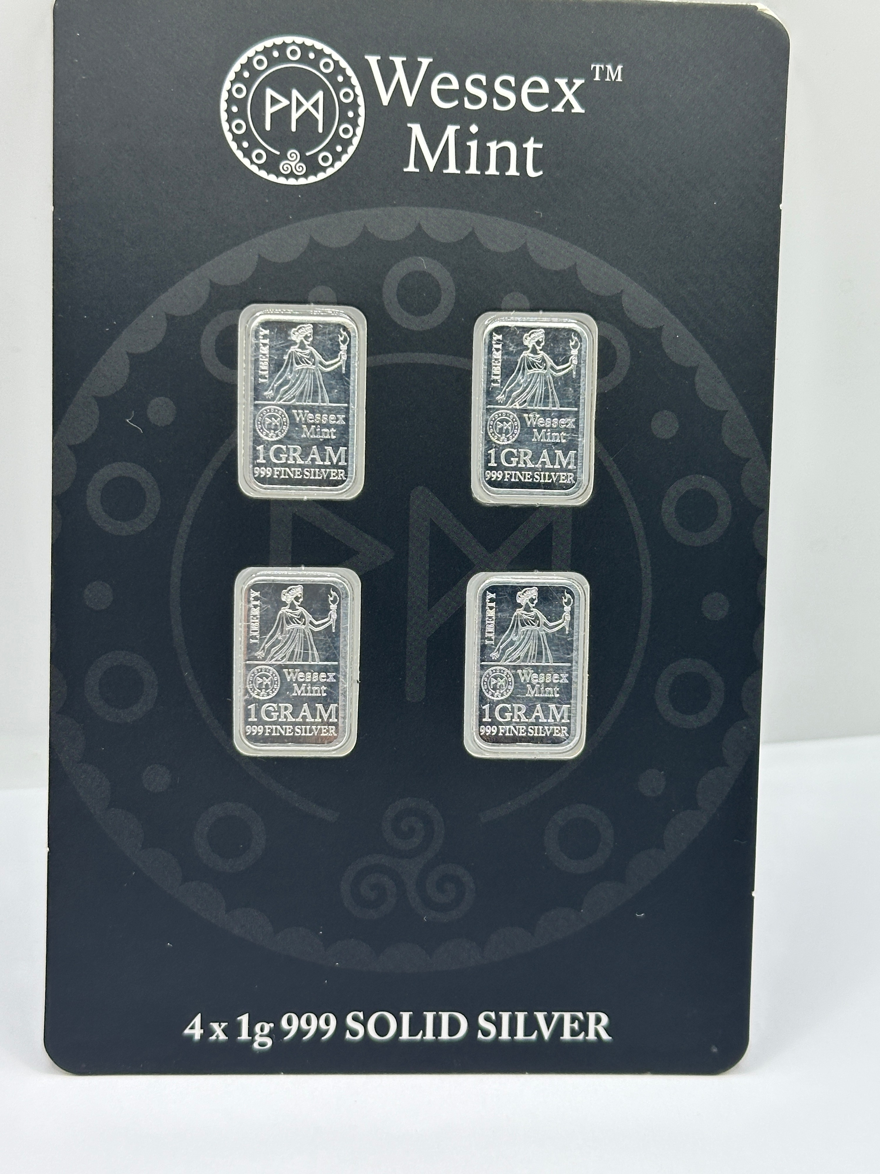 Wessex Mint .999 Silver Liberty 1g Bullion Bar Set