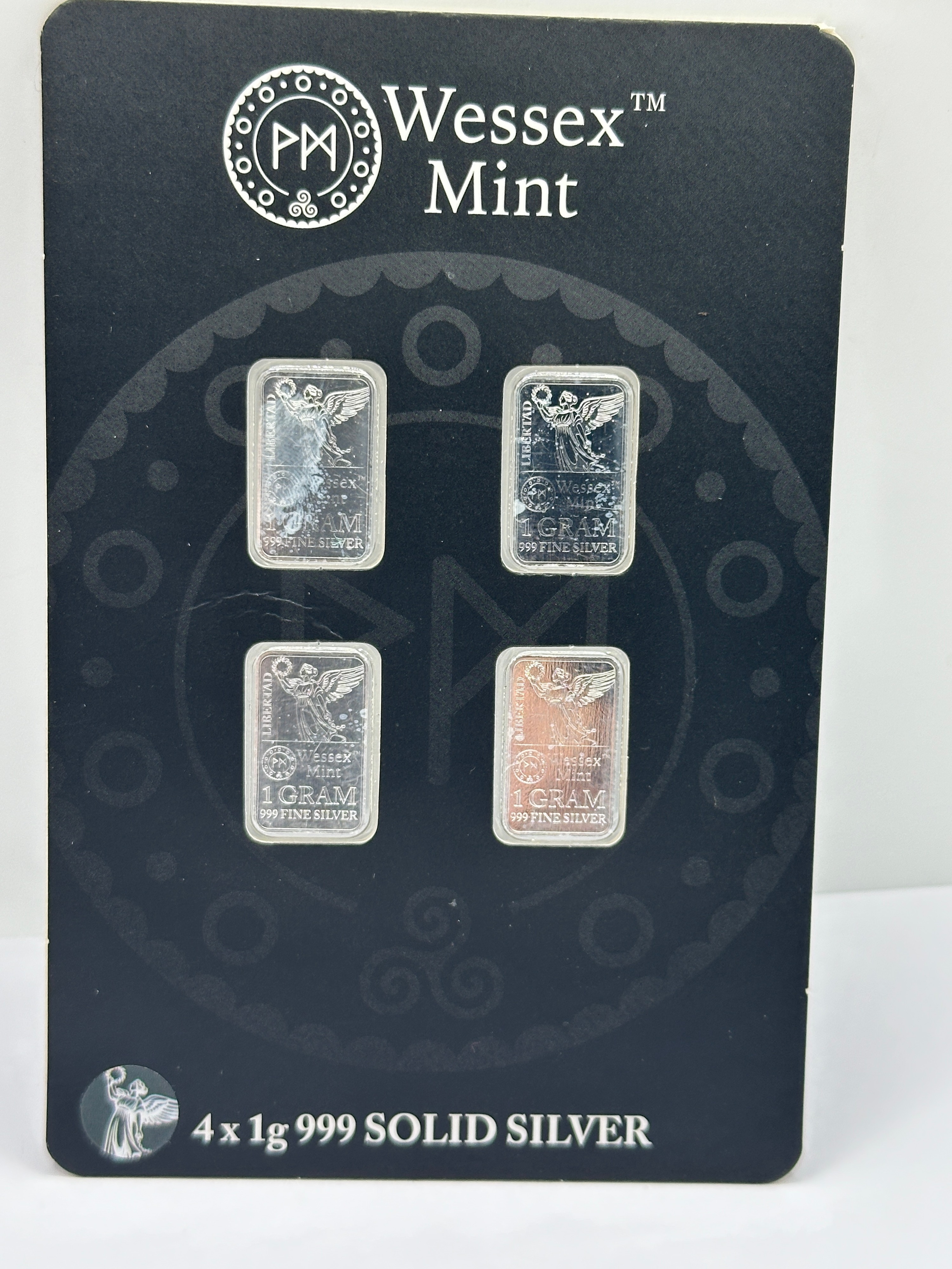 Wessex Mint Libertad 999 Fine Silver 1g Four-Bar Set