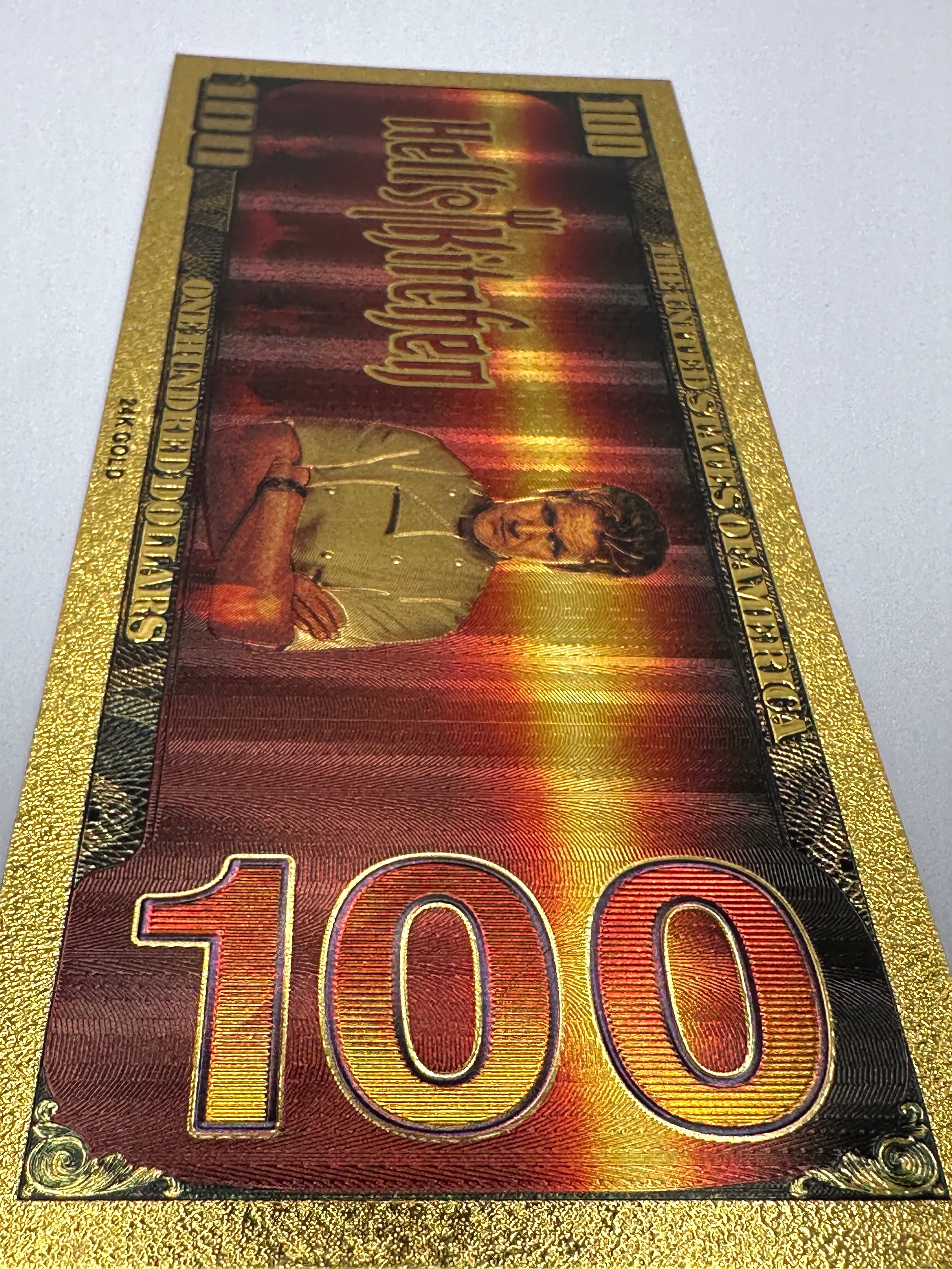 2009 Gordon Ramsay 24 Carat Gold Novelty One Hundred Dollar Banknote