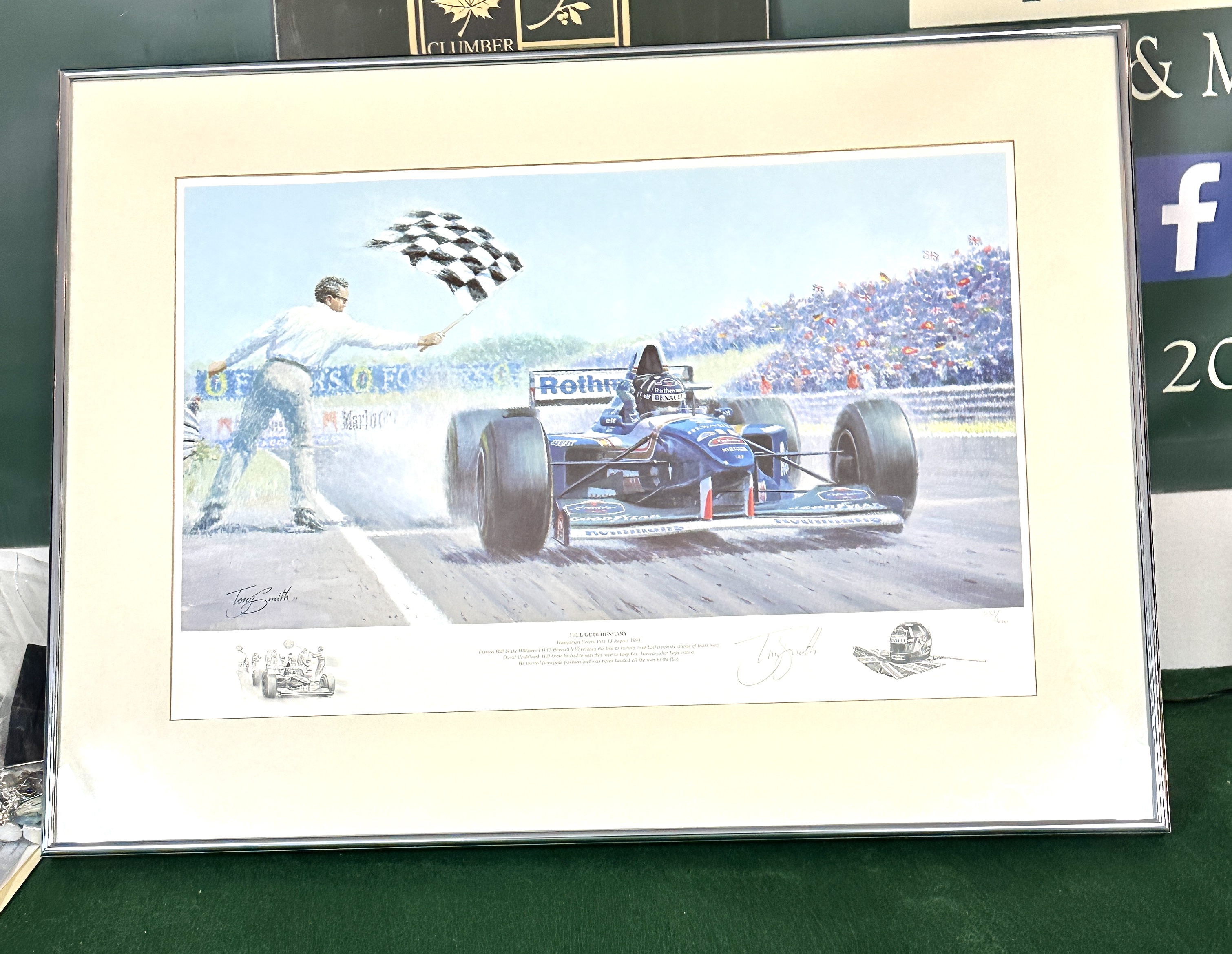 A 1995 Signed Tony Smith Print, Hill Gets Hungary