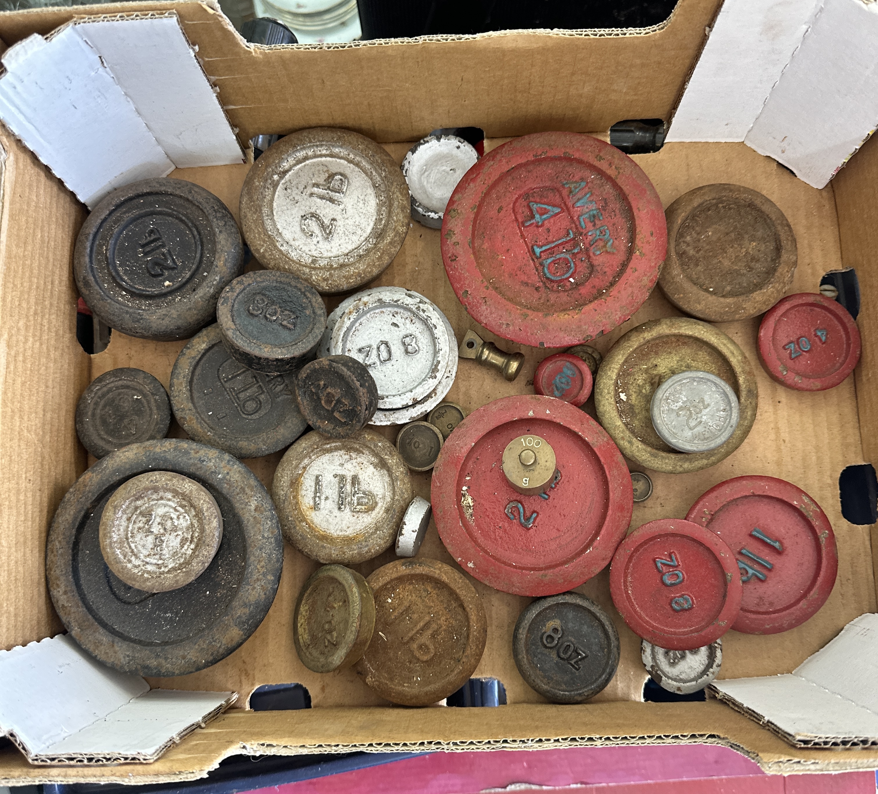 An Assortment of British Avery and Other Metal Scale Weights