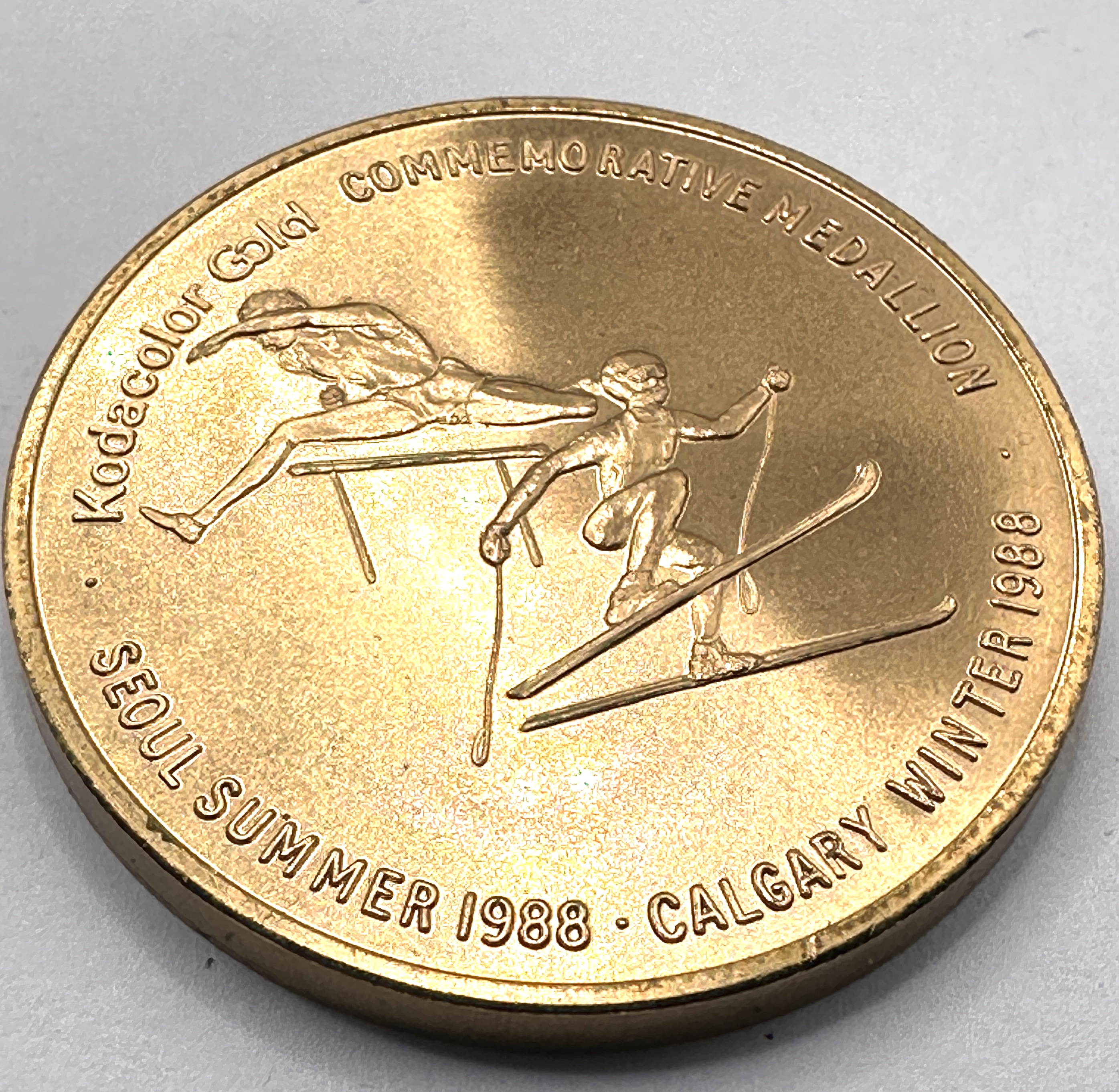A 1988 Kodak British Olympic Team Commemorative Medallion