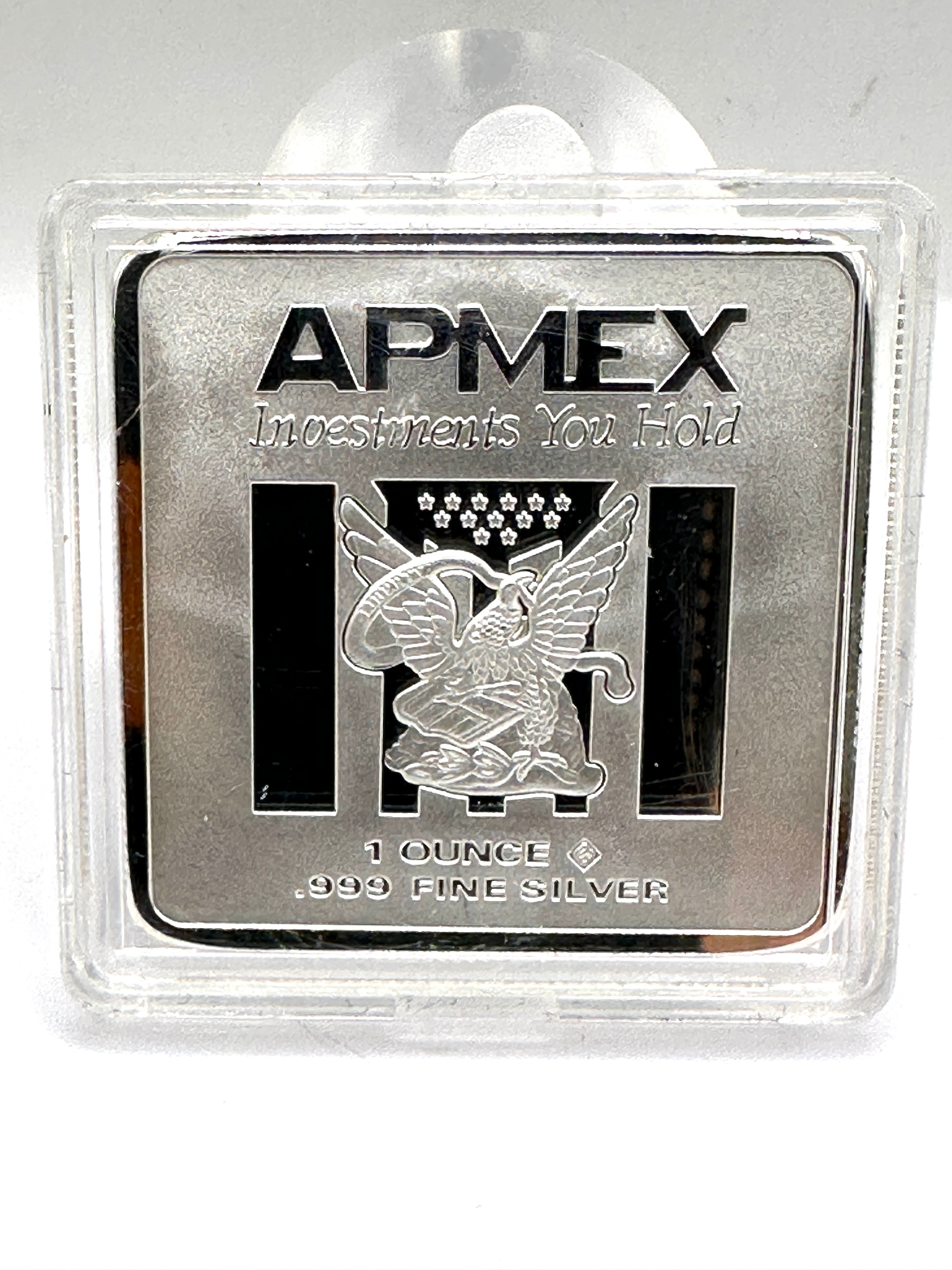 APMEX .999 Fine Silver 1 Ounce Square Bullion Bar