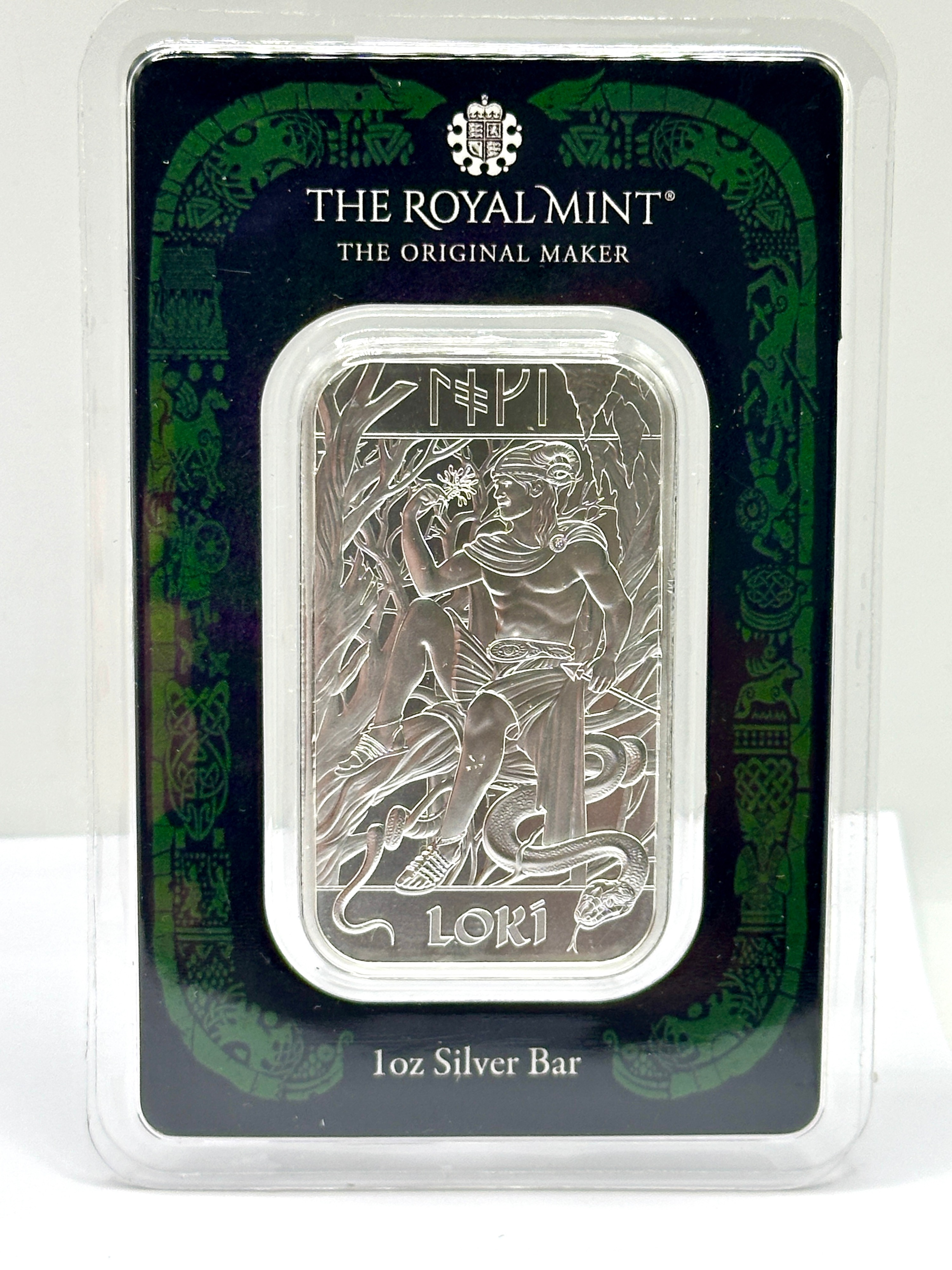 The Royal Mint Loki 999.9 Fine Silver 1 oz Bullion Bar