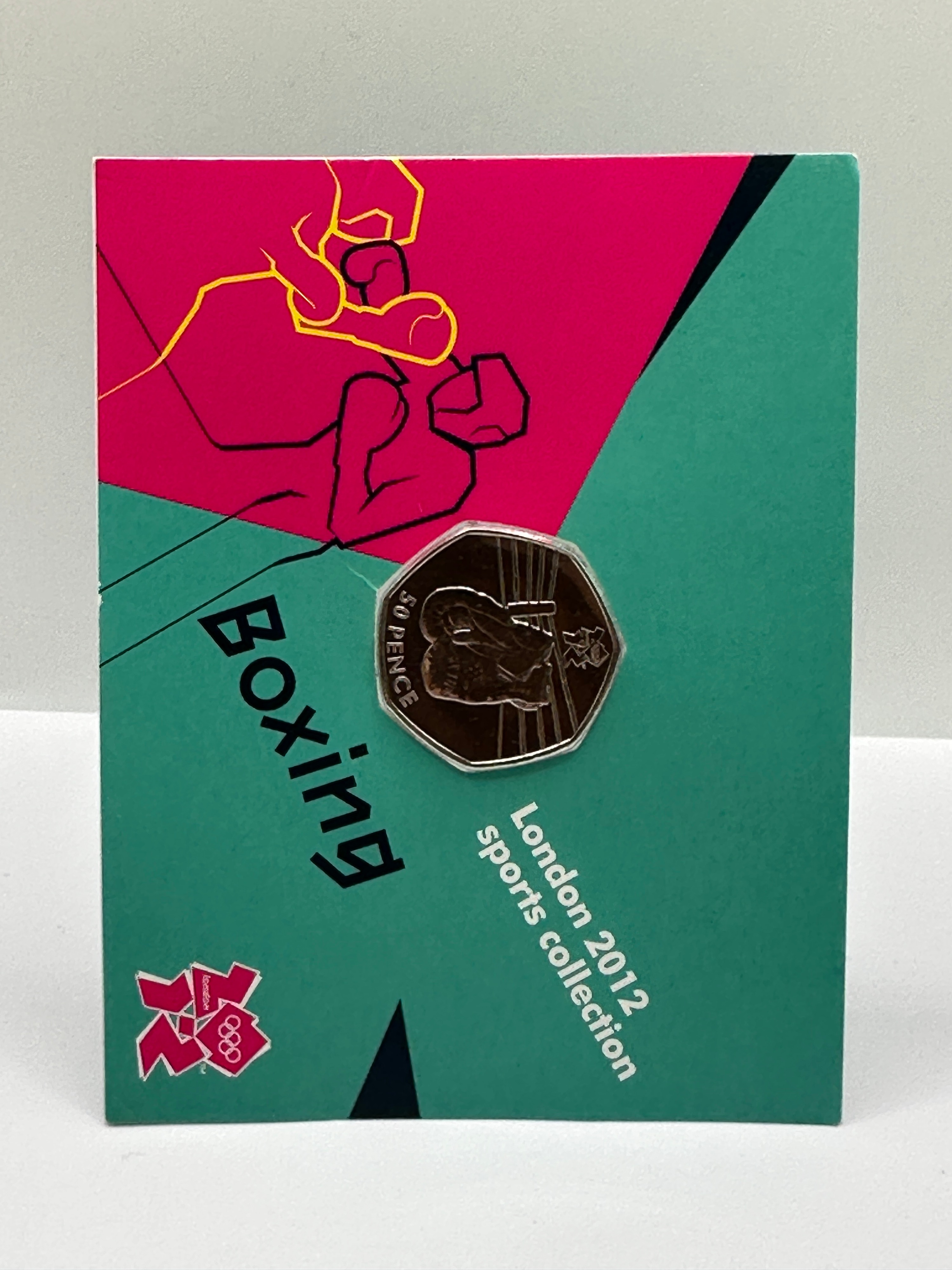 UK London 2012 Sports Collection 50 Pence Boxing Coin