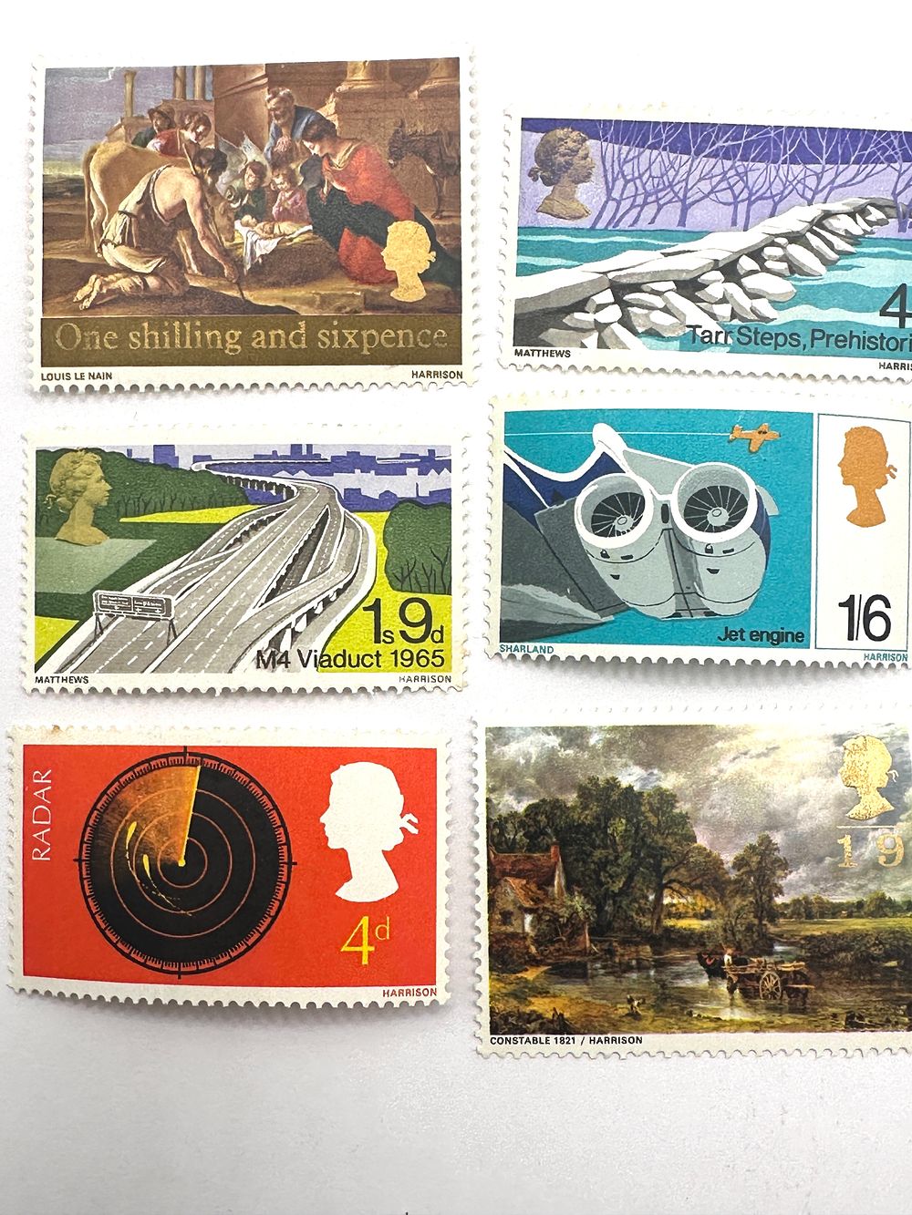 Lot 82: UK 1966-1968 Commemorative Postage Stamps, a Set of Six