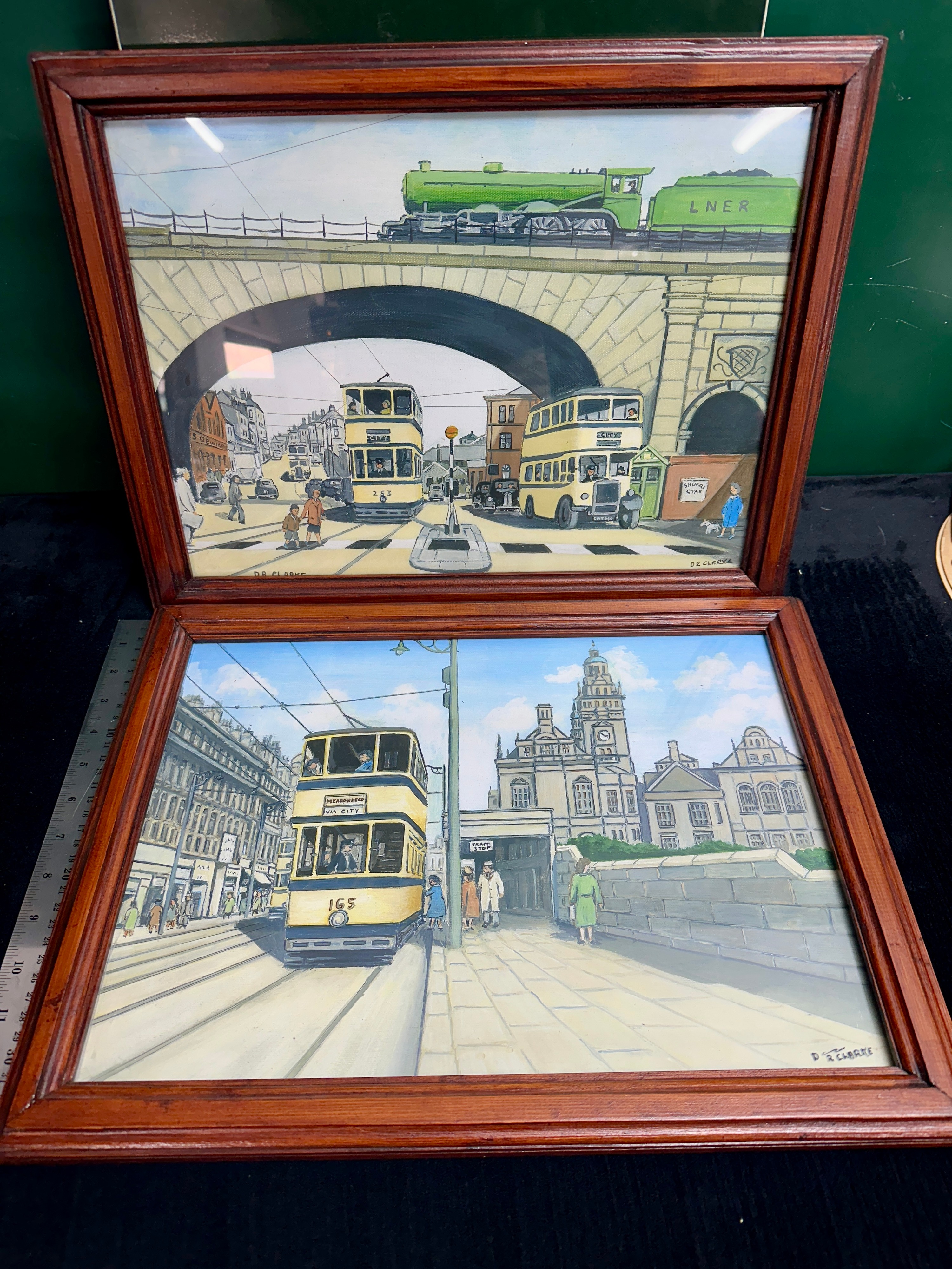 A Pair of Framed Paintings by D R Clarke