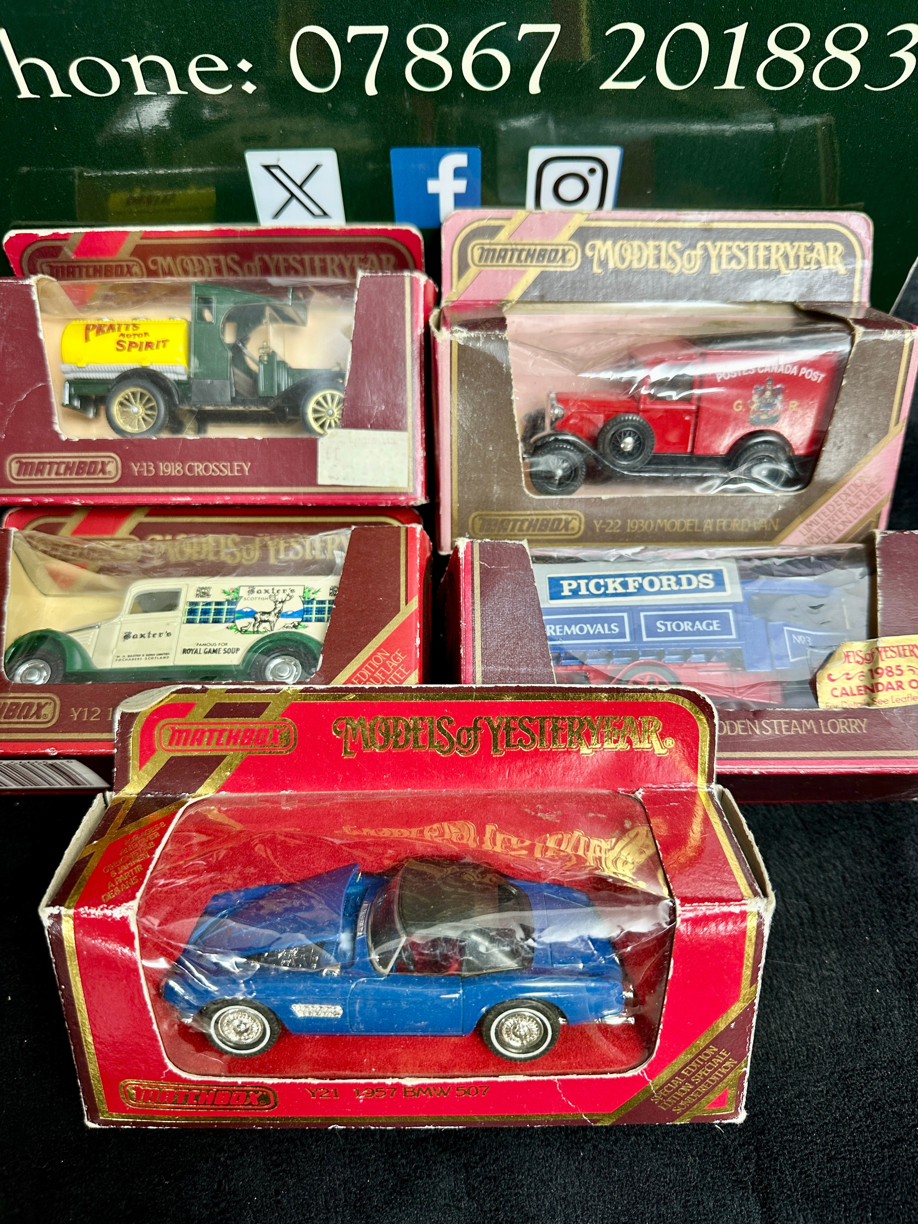 A Collection of Matchbox Models of Yesteryear Vehicles with Original Packaging