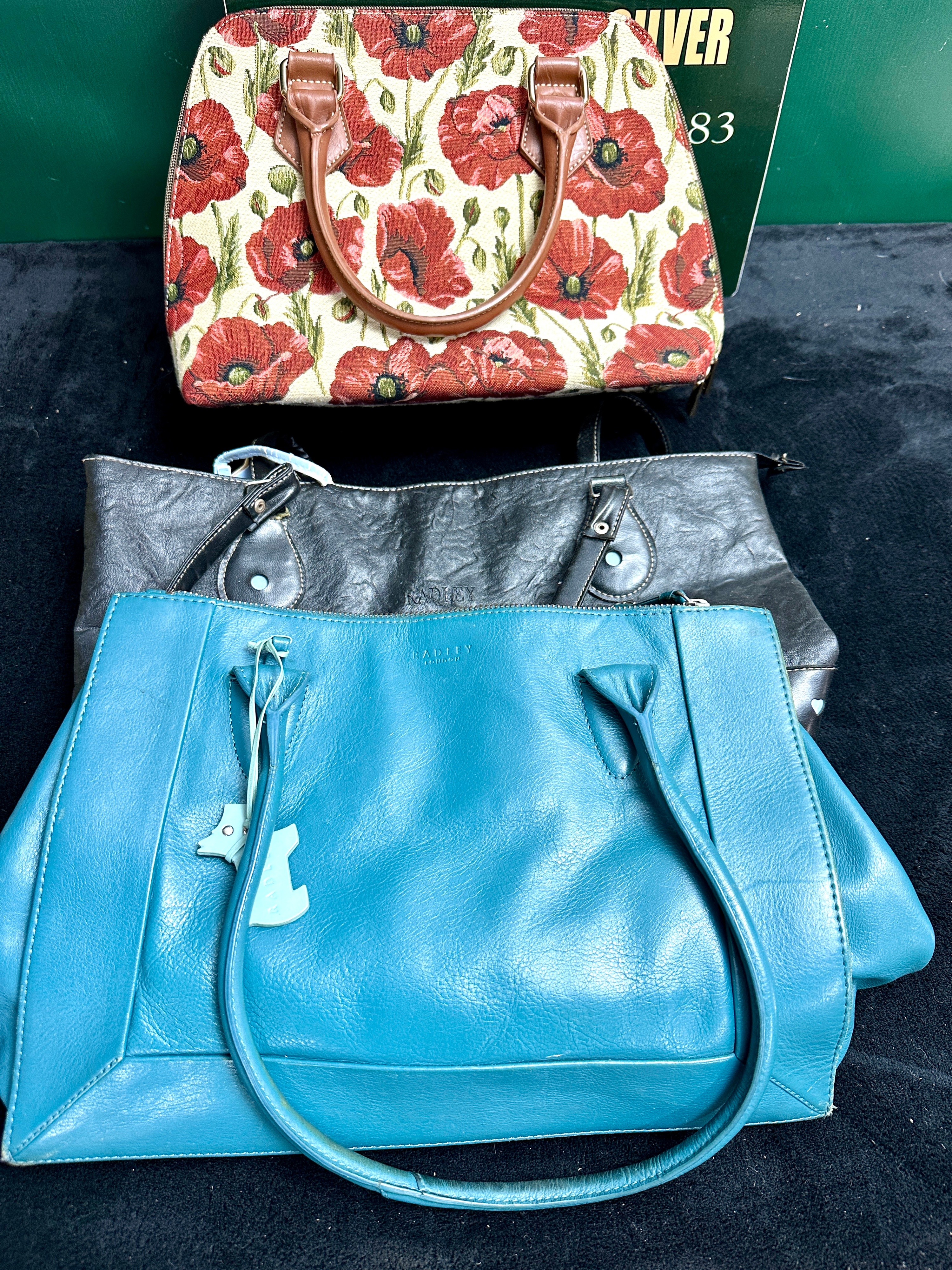 Three Radley London and Poppy Pattern Handbags