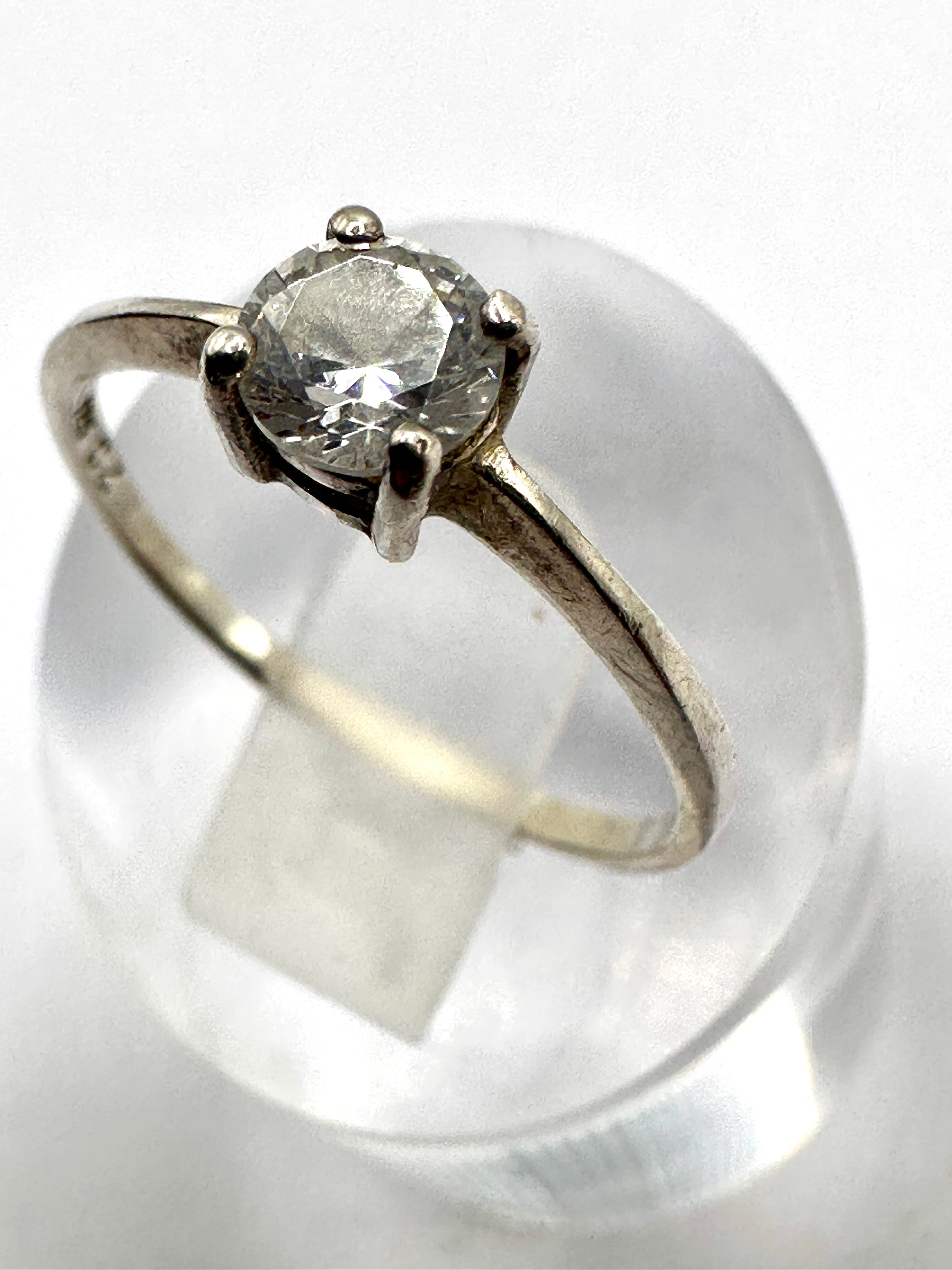 A 925 Silver Solitaire Ring
