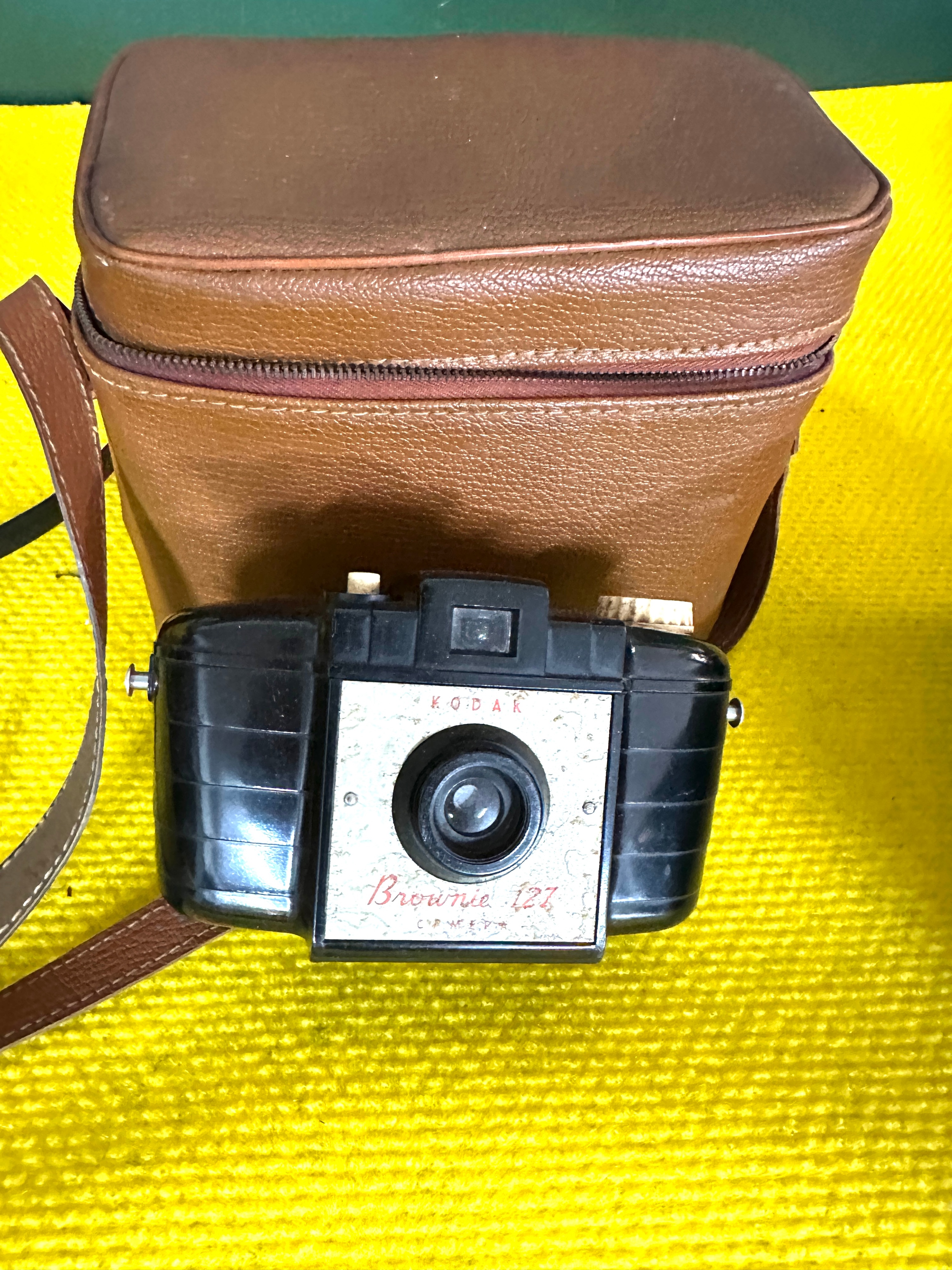 A Mid-20th Century Kodak Brownie 127 Camera and Carrying Case