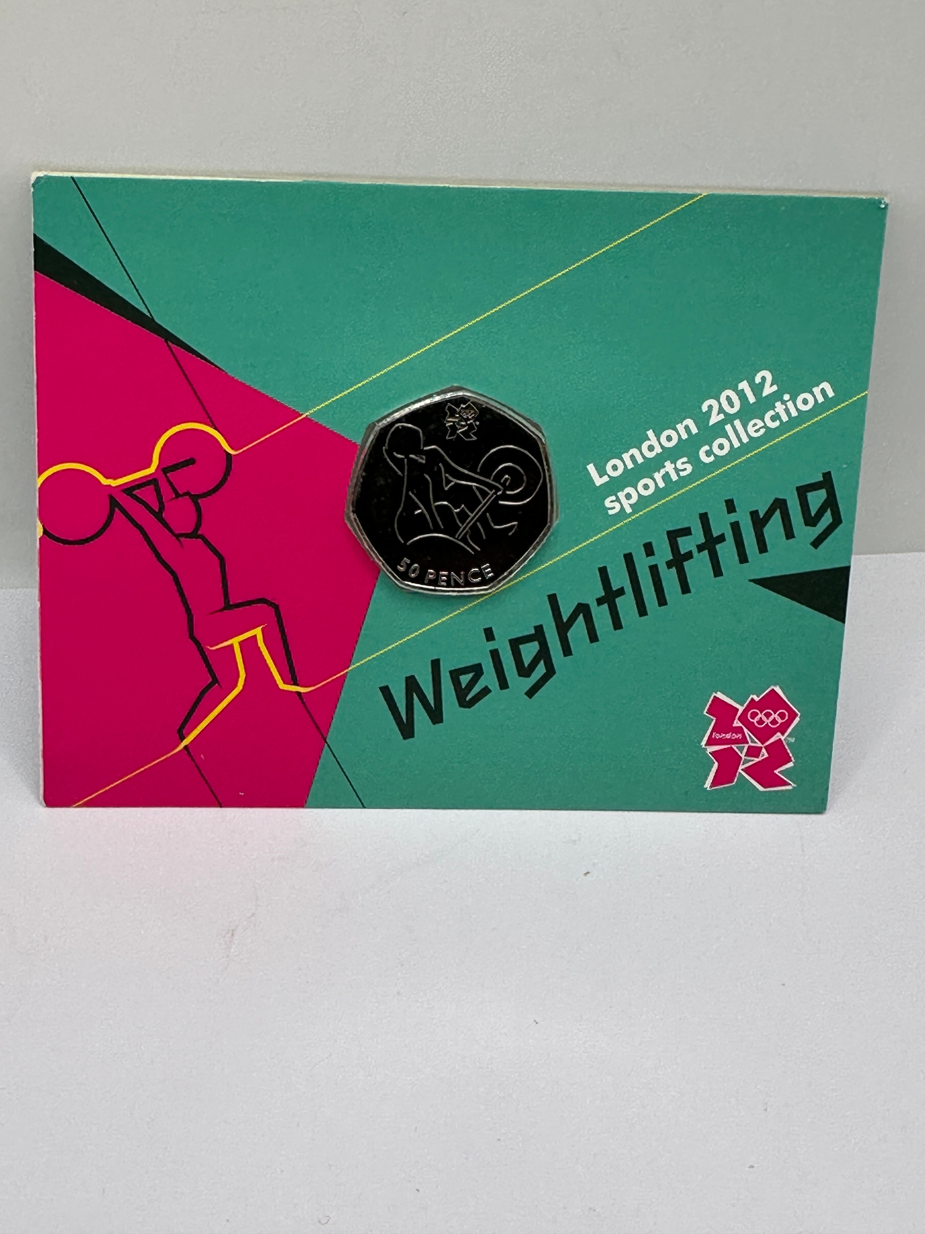 UK 2011 Weightlifting London 2012 Sports Collection 50 Pence Coin