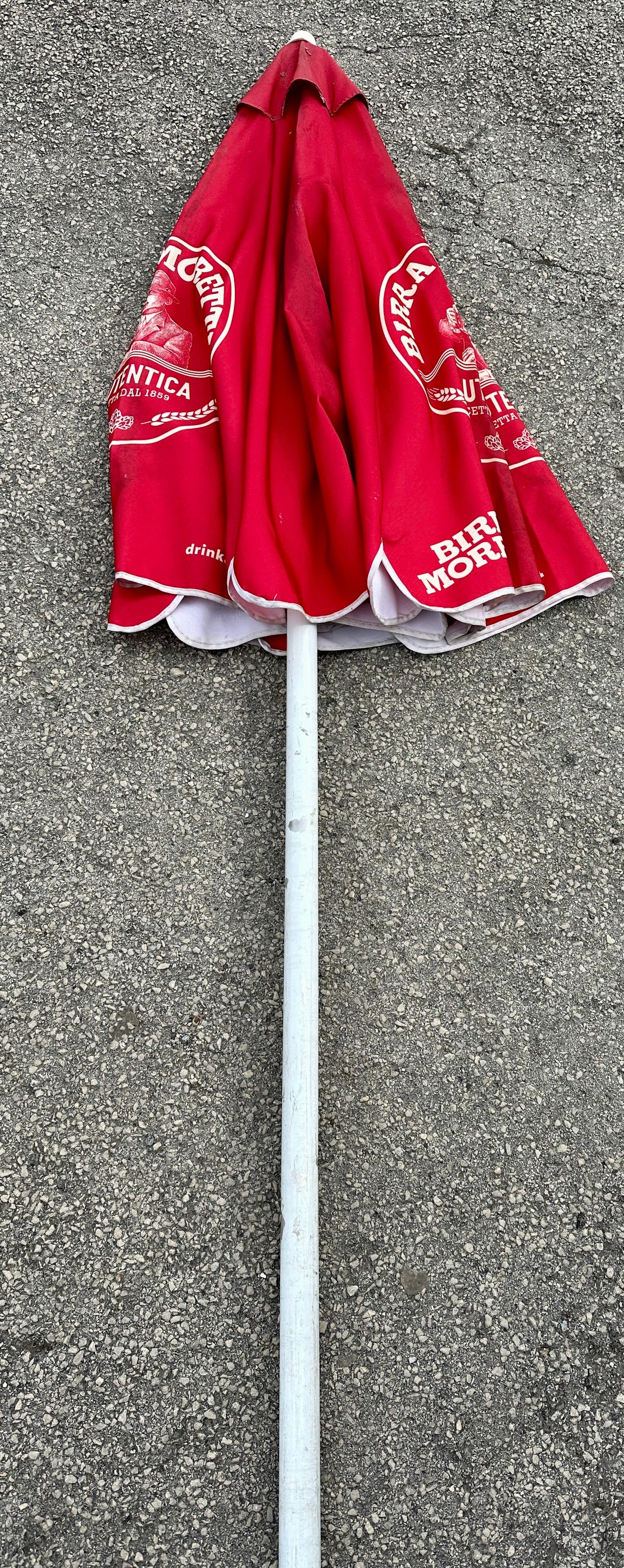 A Birra Moretti Advertising Patio Parasol