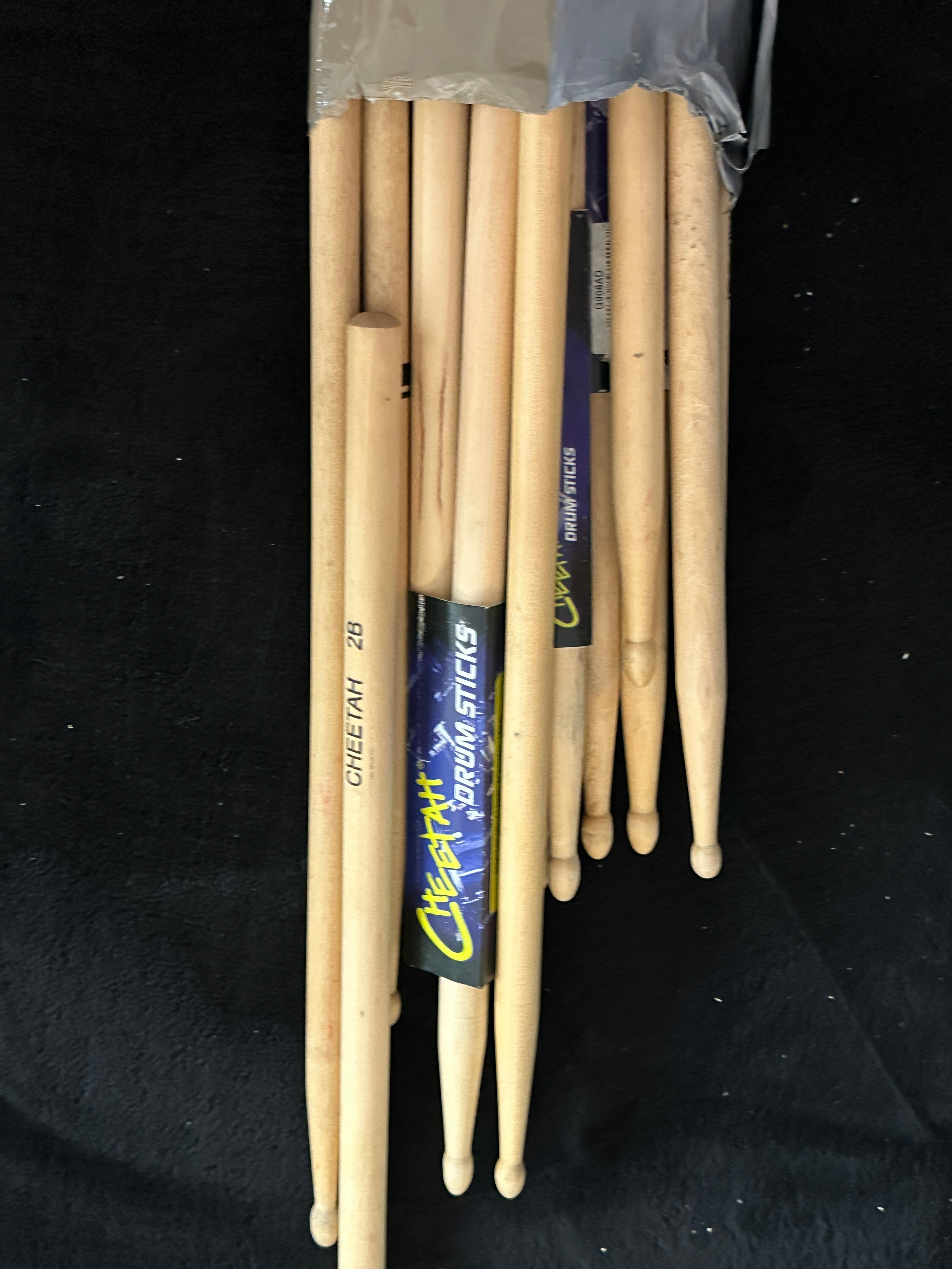 A Collection of Cheetah 2B Wooden Drumsticks