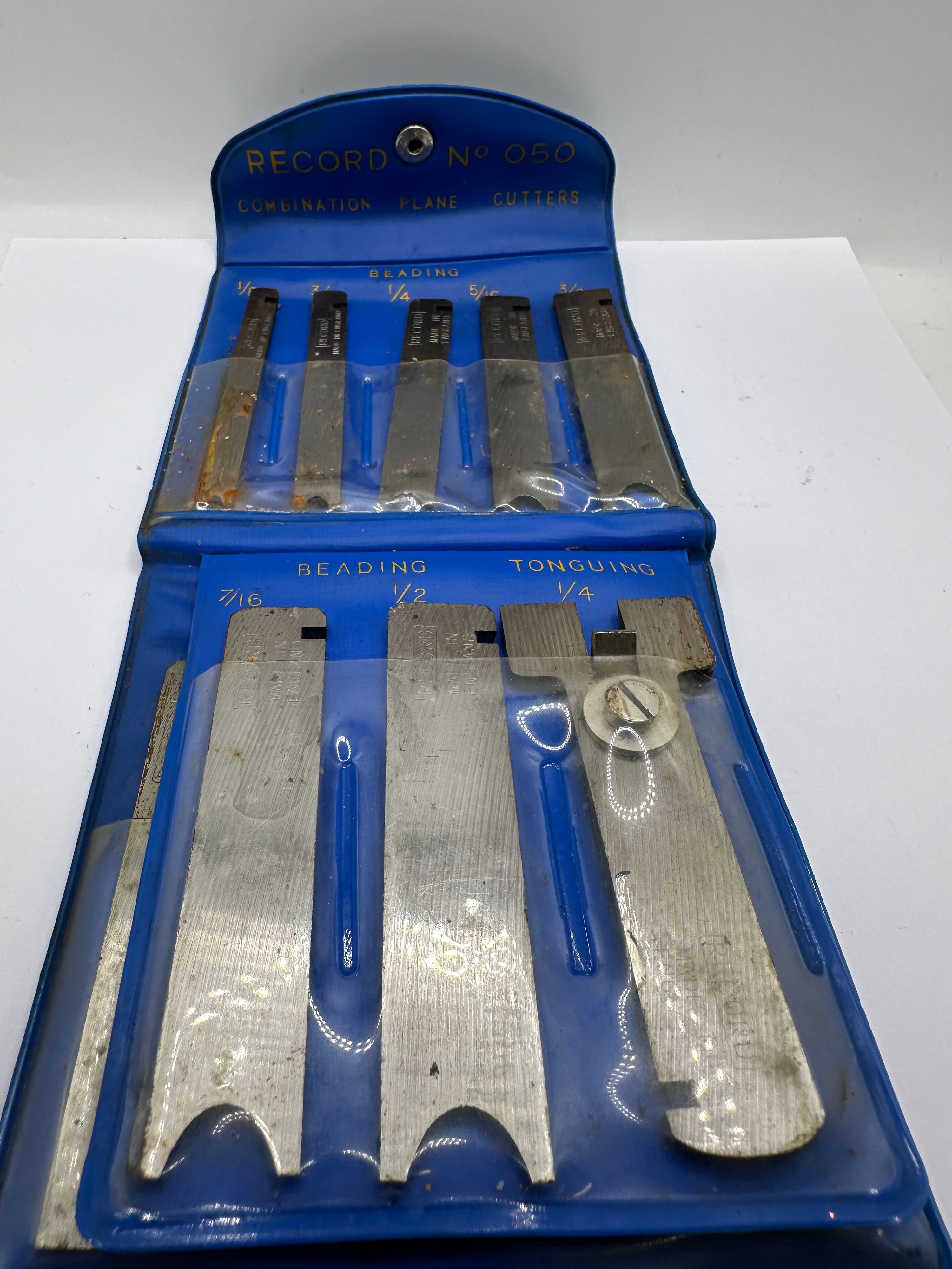 A Set of Record No. 050 Combination Plane Cutters