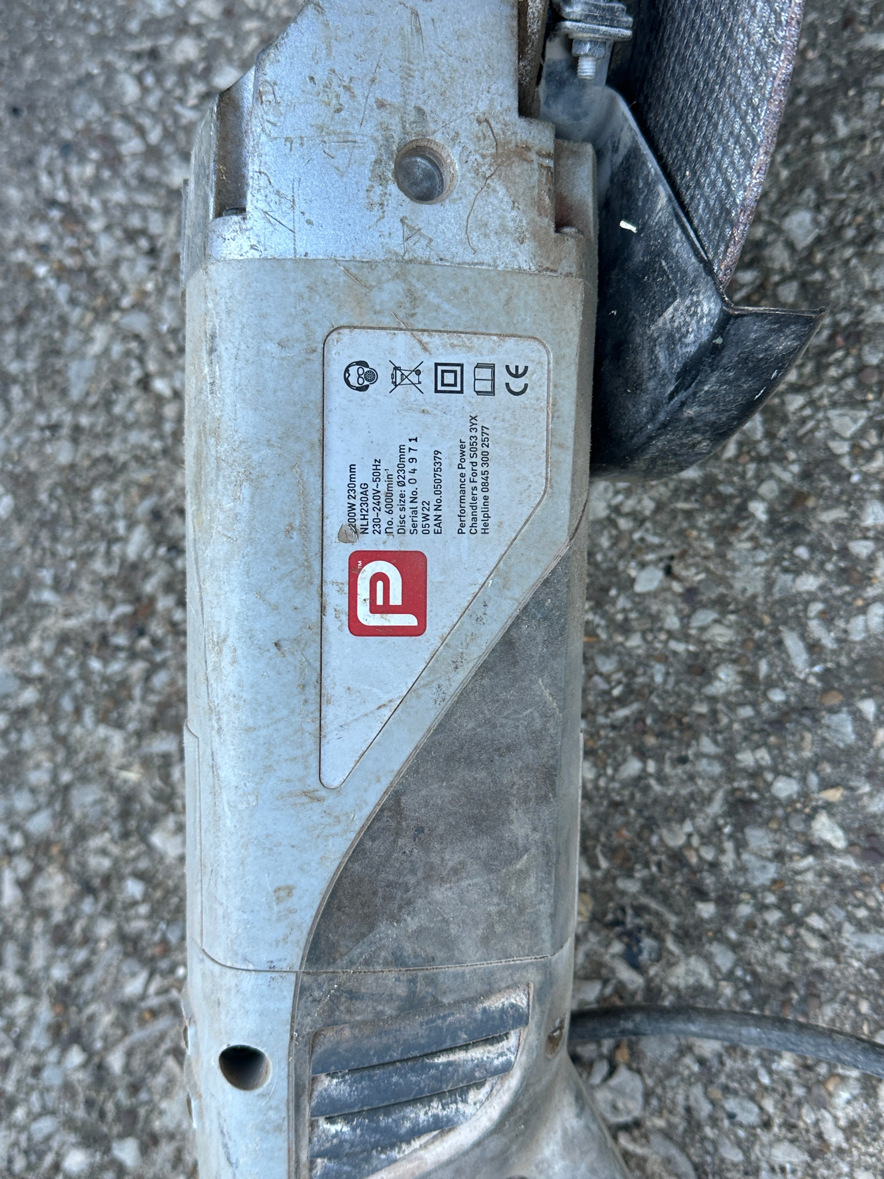A Performance Power NLH230AG 2200W Angle Grinder