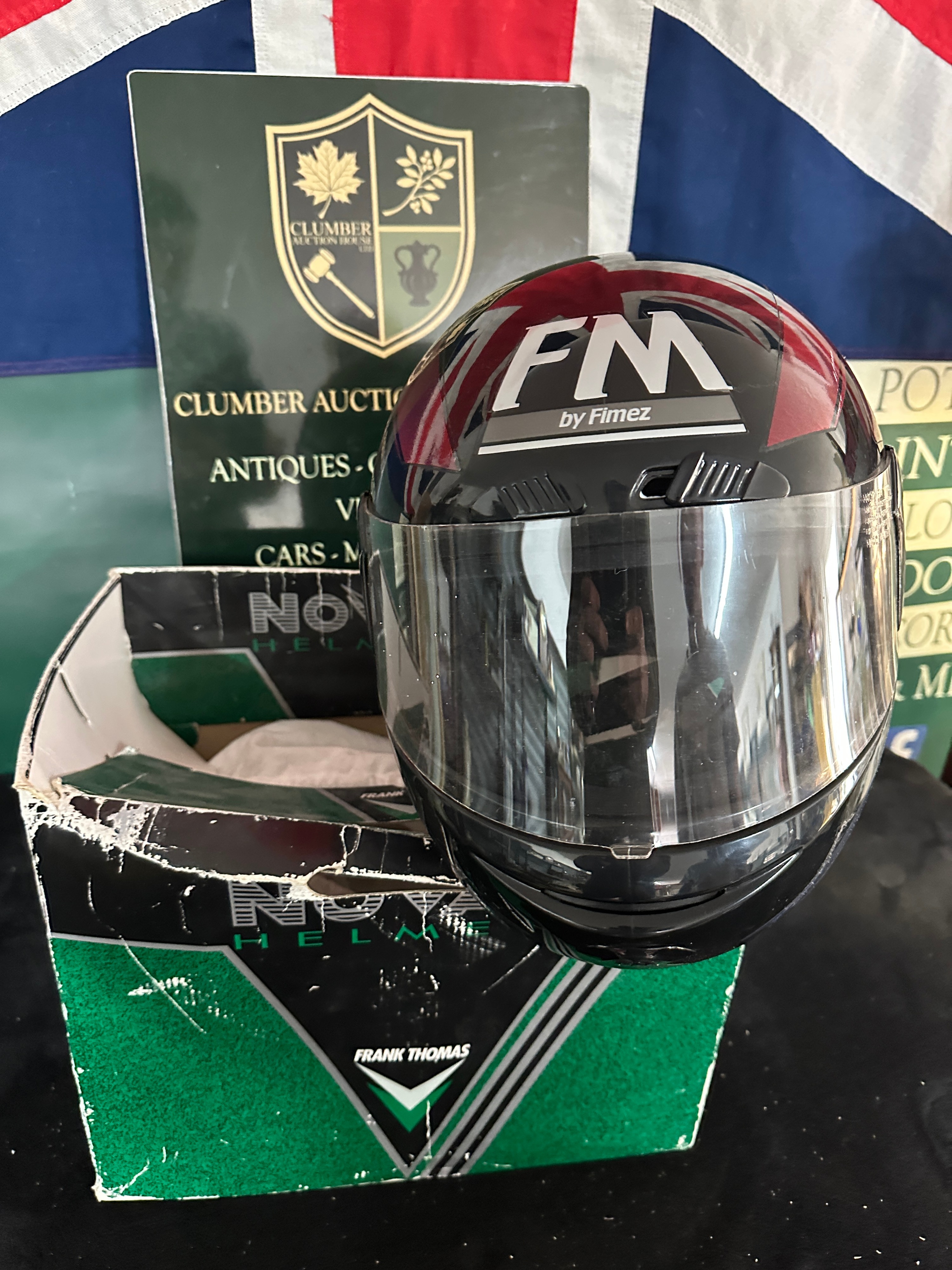 An FM by Fimez Full-Face Motorcycle Helmet