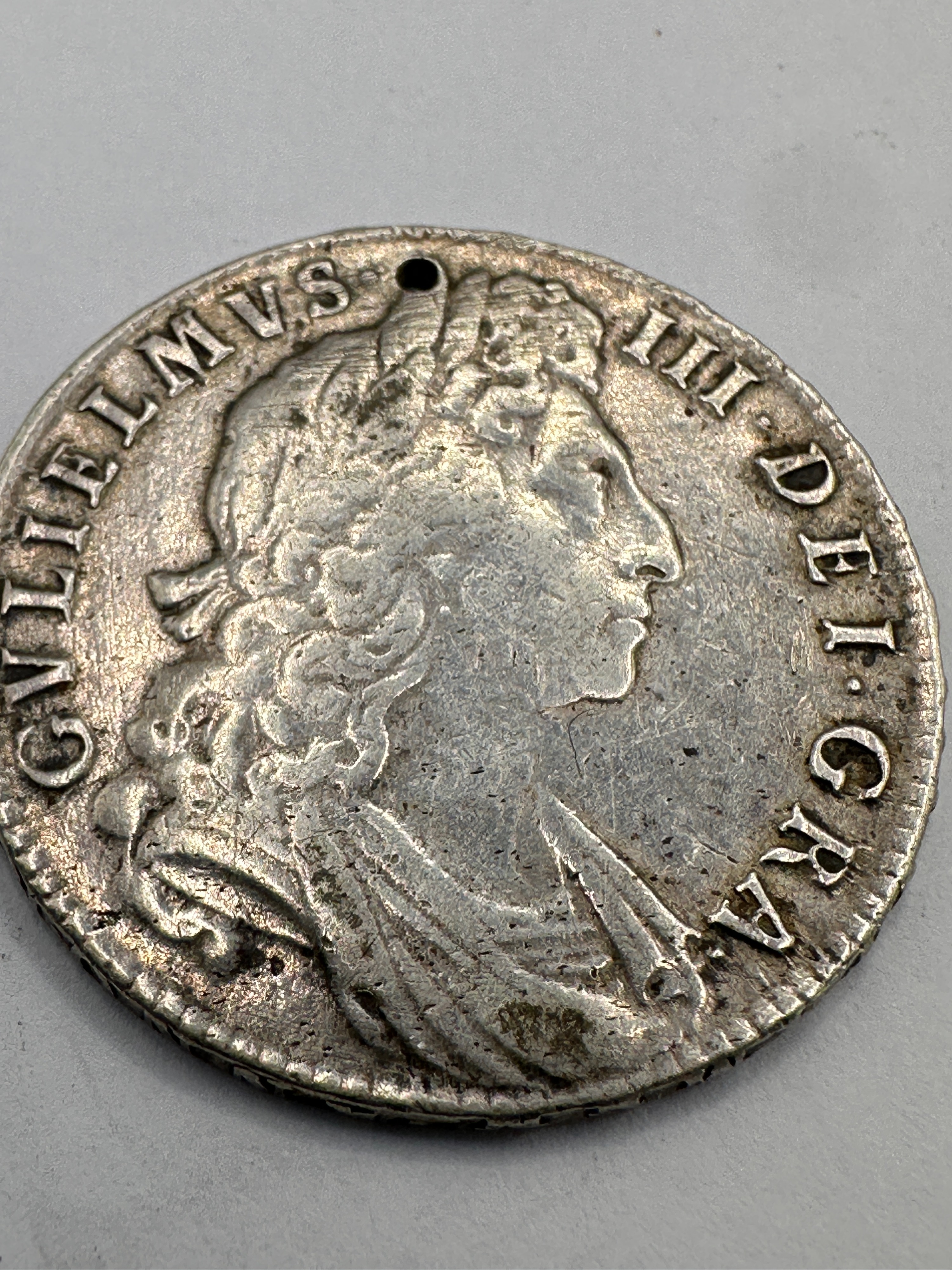 UK 1698 William III Silver half Crown