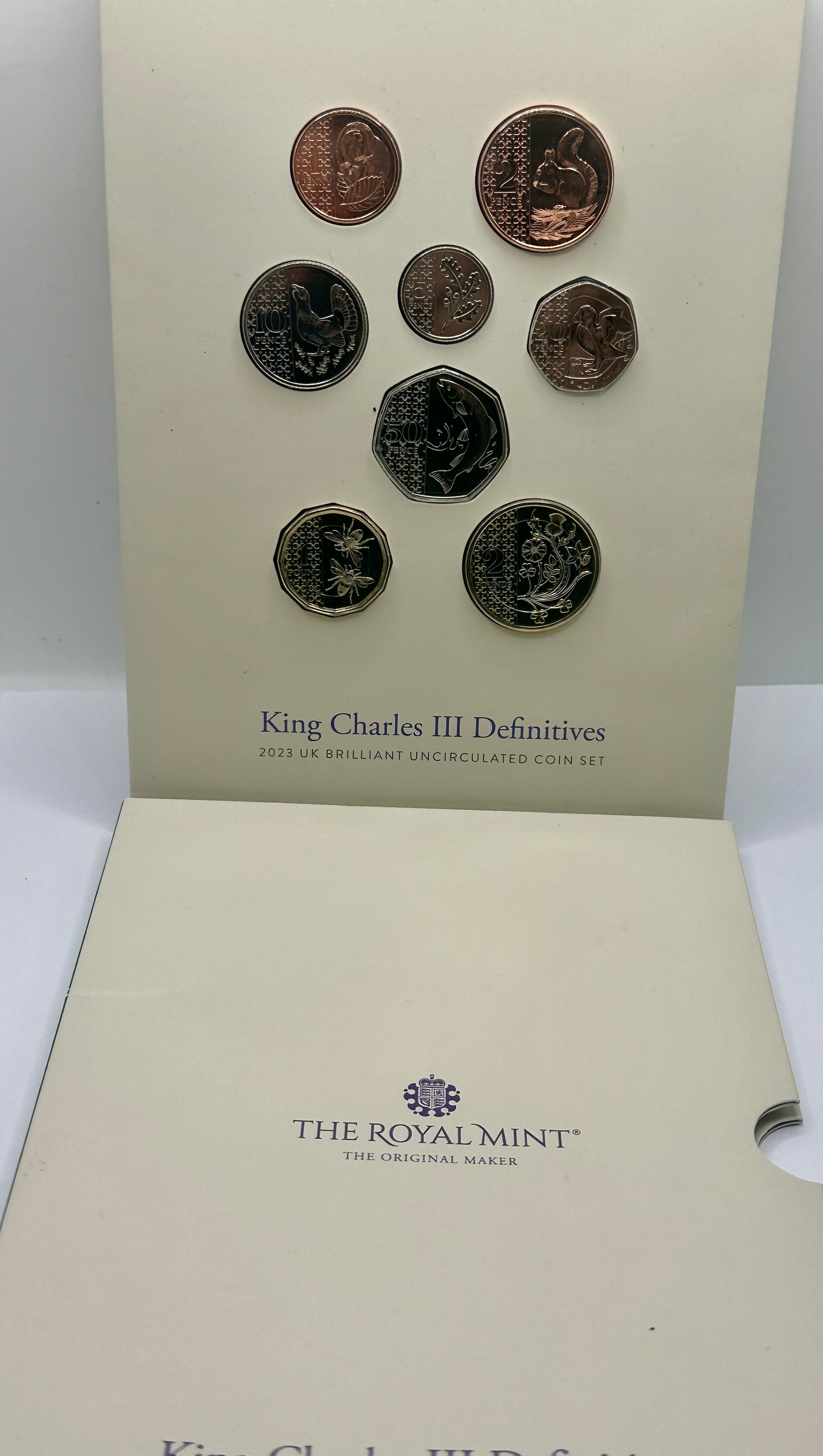 UK 2023 King Charles III Definitives Brilliant Uncirculated Coin Set