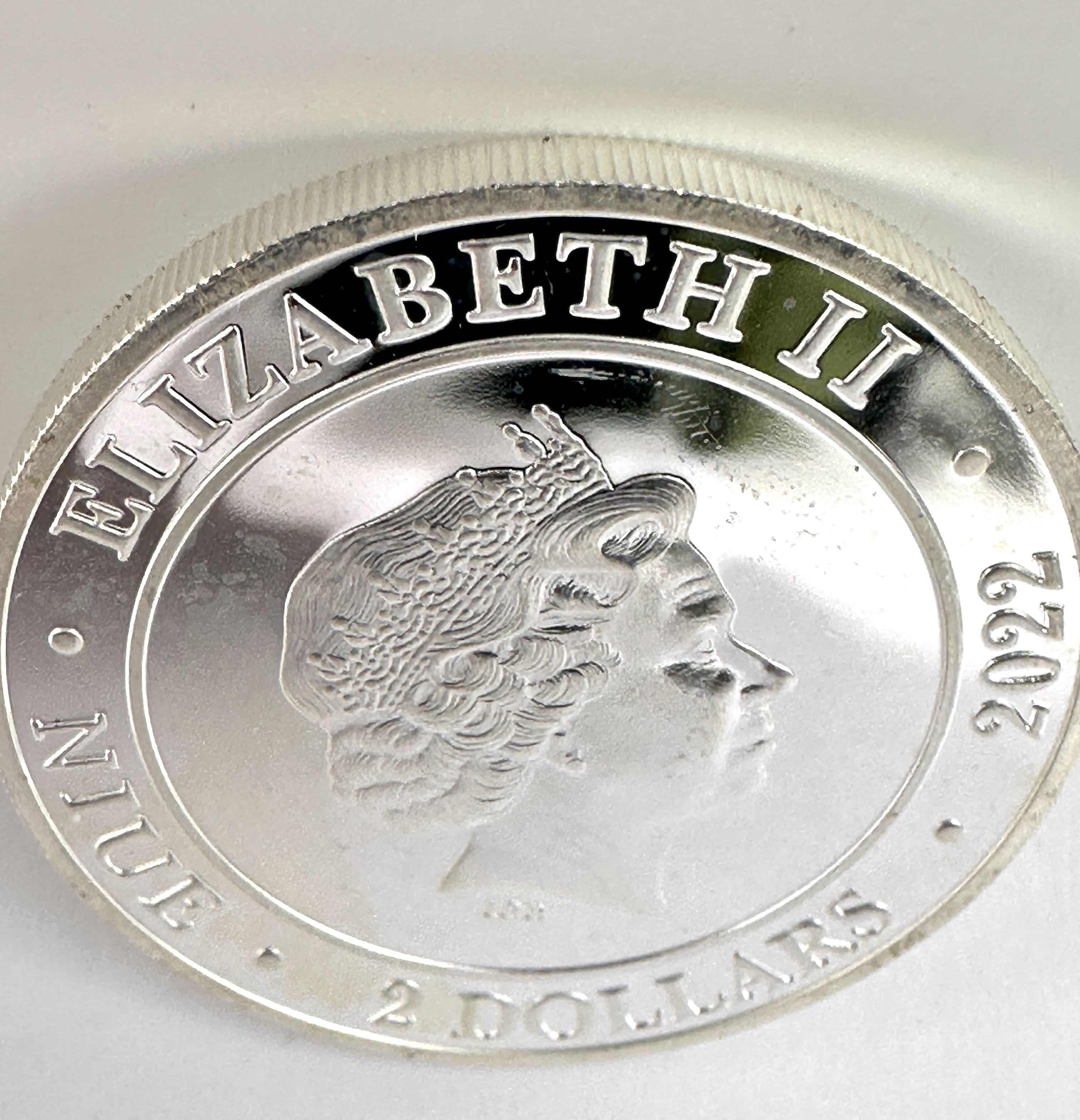 Niue 2022 Elizabeth II 2 Dollars Coin 1 oz Silver