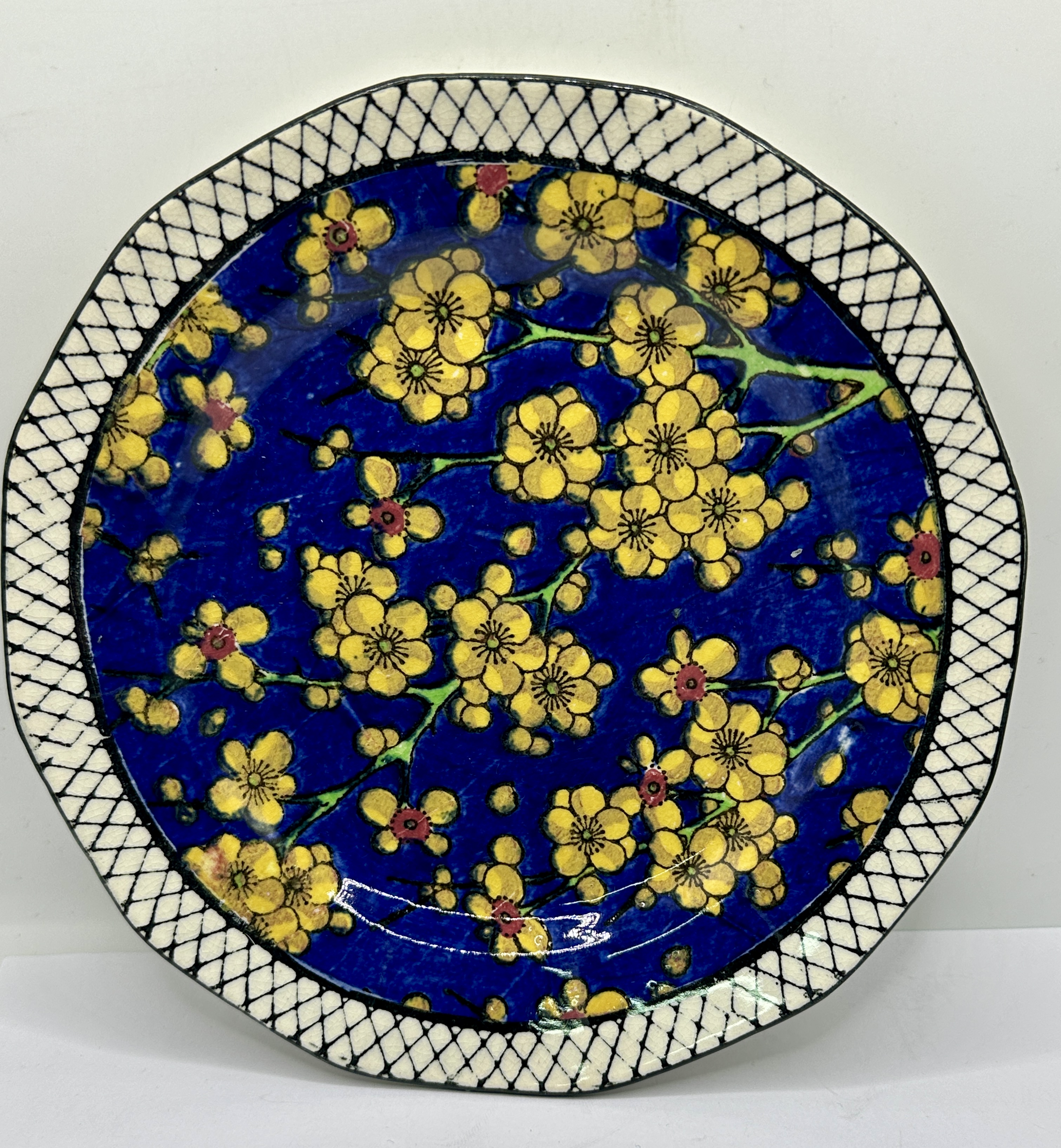 A Royal Doulton Earthenware Plate, Prunus Pattern D4365