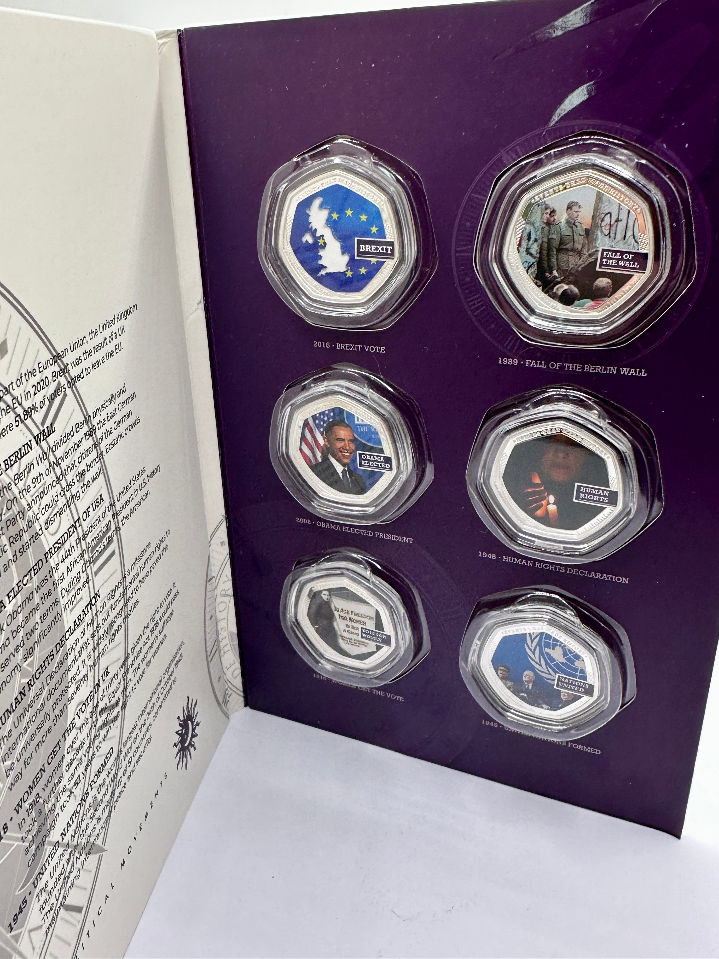 UK Events That Made History Political Movements Commemorative Coin Set
