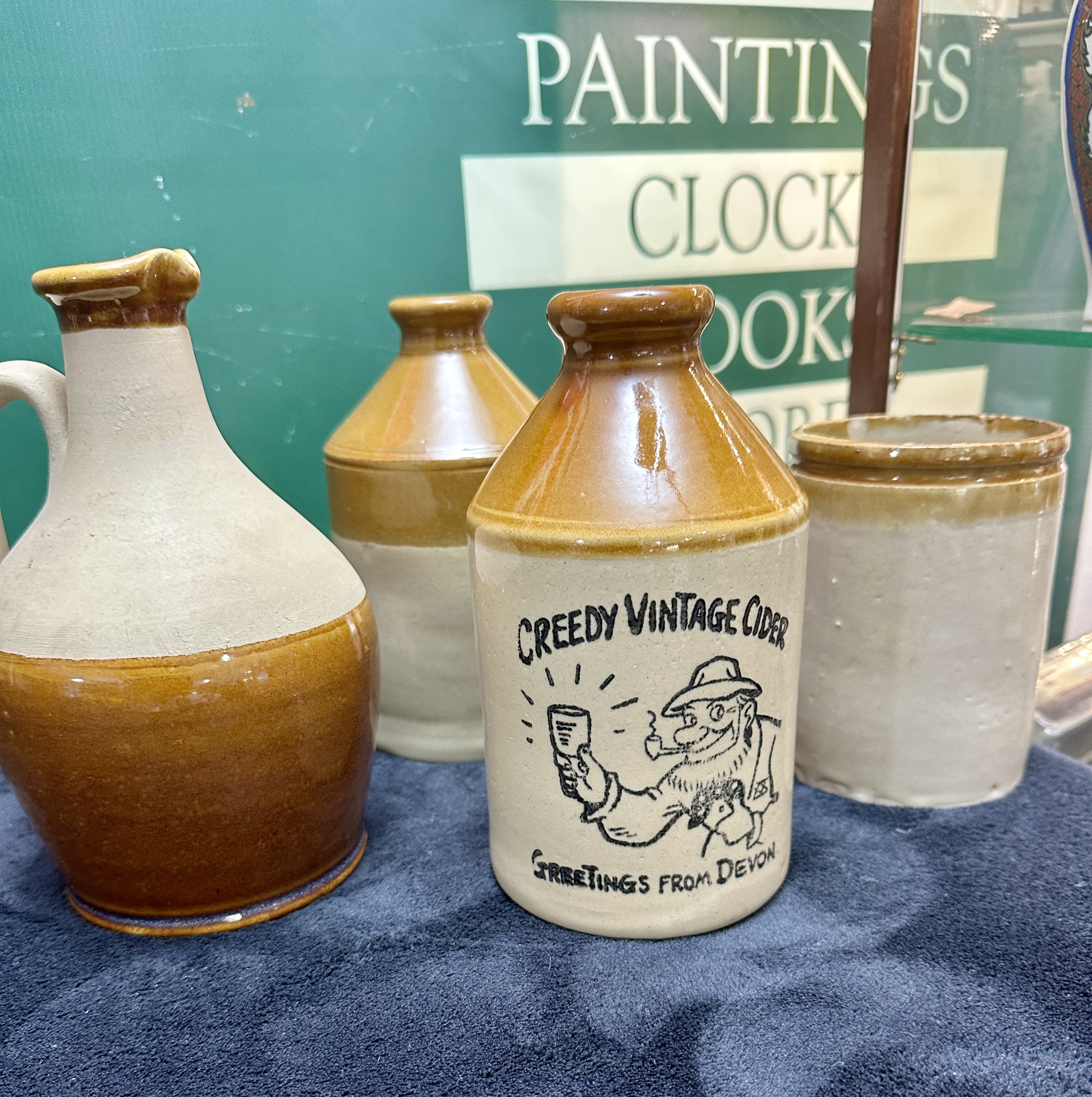 A Group of Four Two-Tone Salt-Glazed Stoneware Vessels