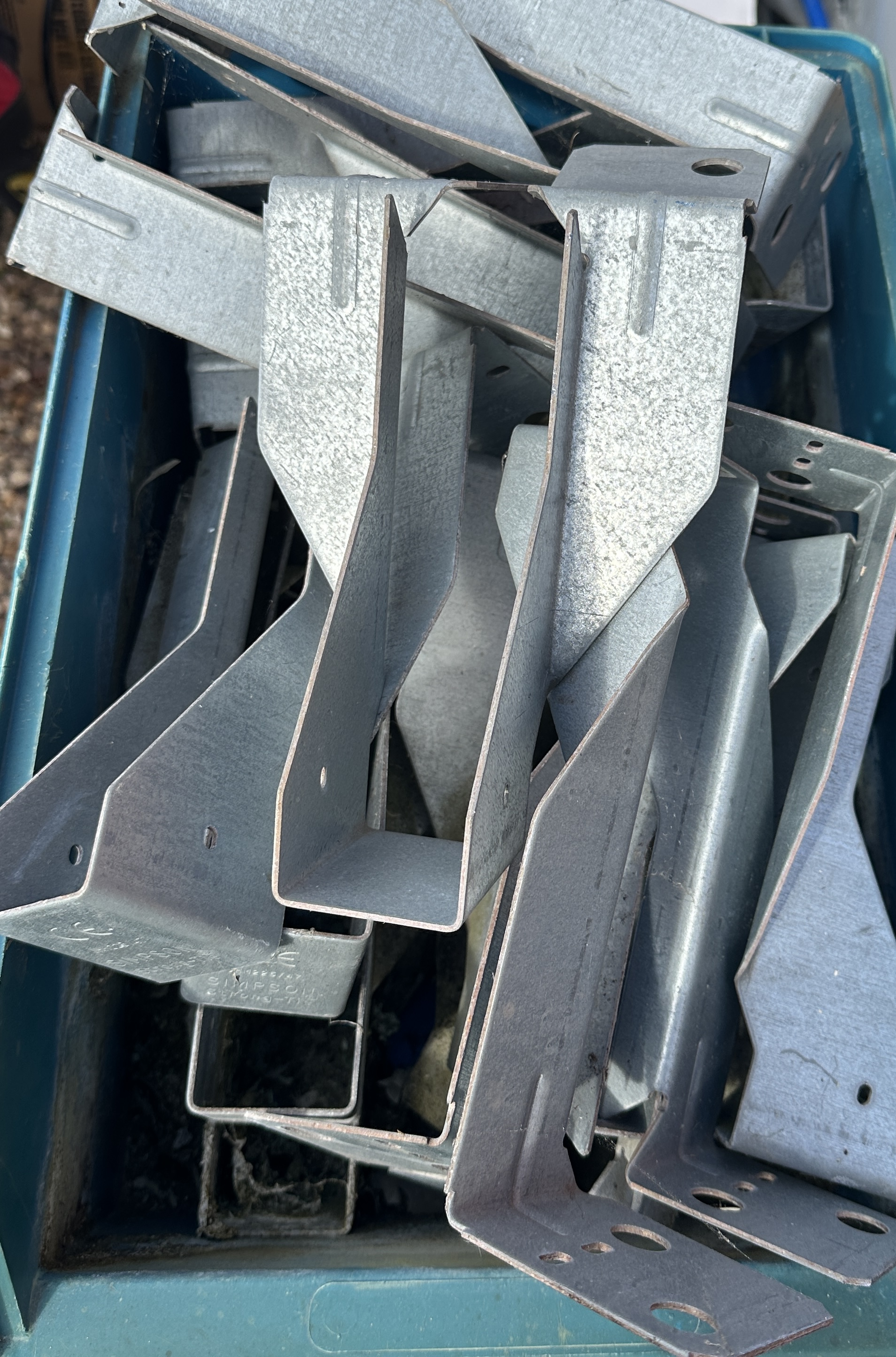 A Collection of Simpson Strong-Tie JHM200/47 Galvanized Steel Masonry Joist Hangers