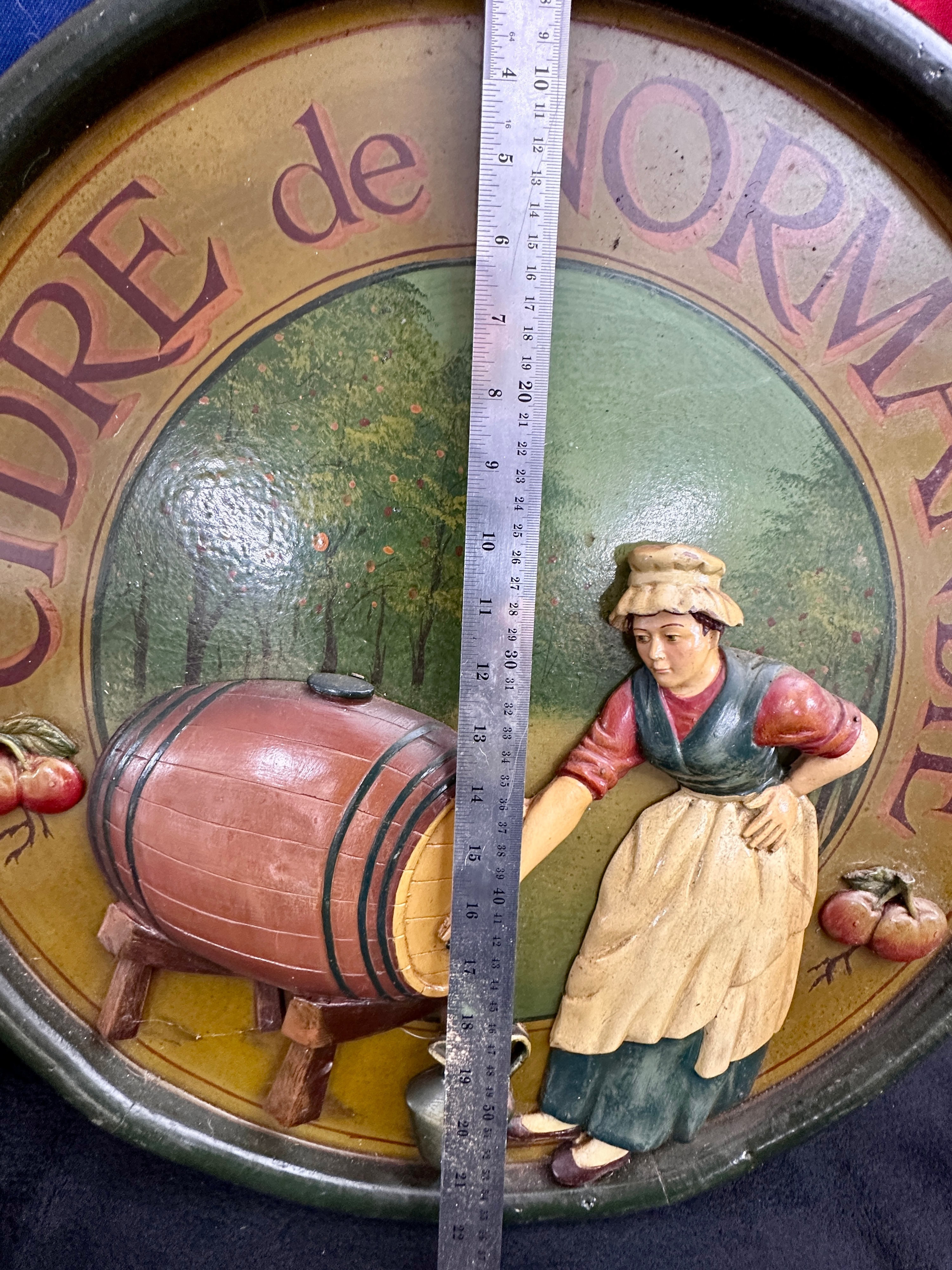 A Country Corner French Cidre de Normandie Composite Wall Plaque