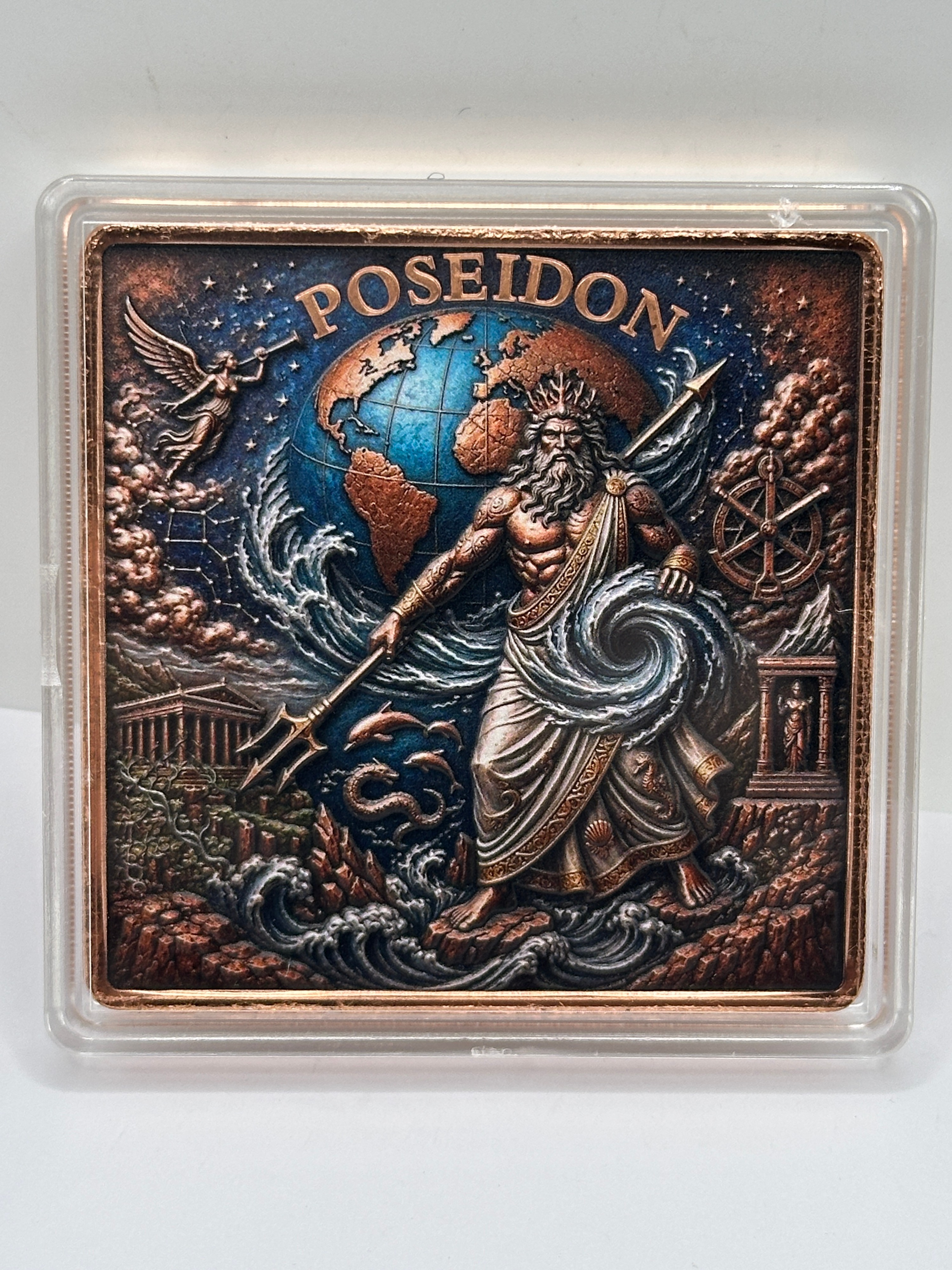 A TBL Mint Mythology Series Fine Copper Poseidon Bar