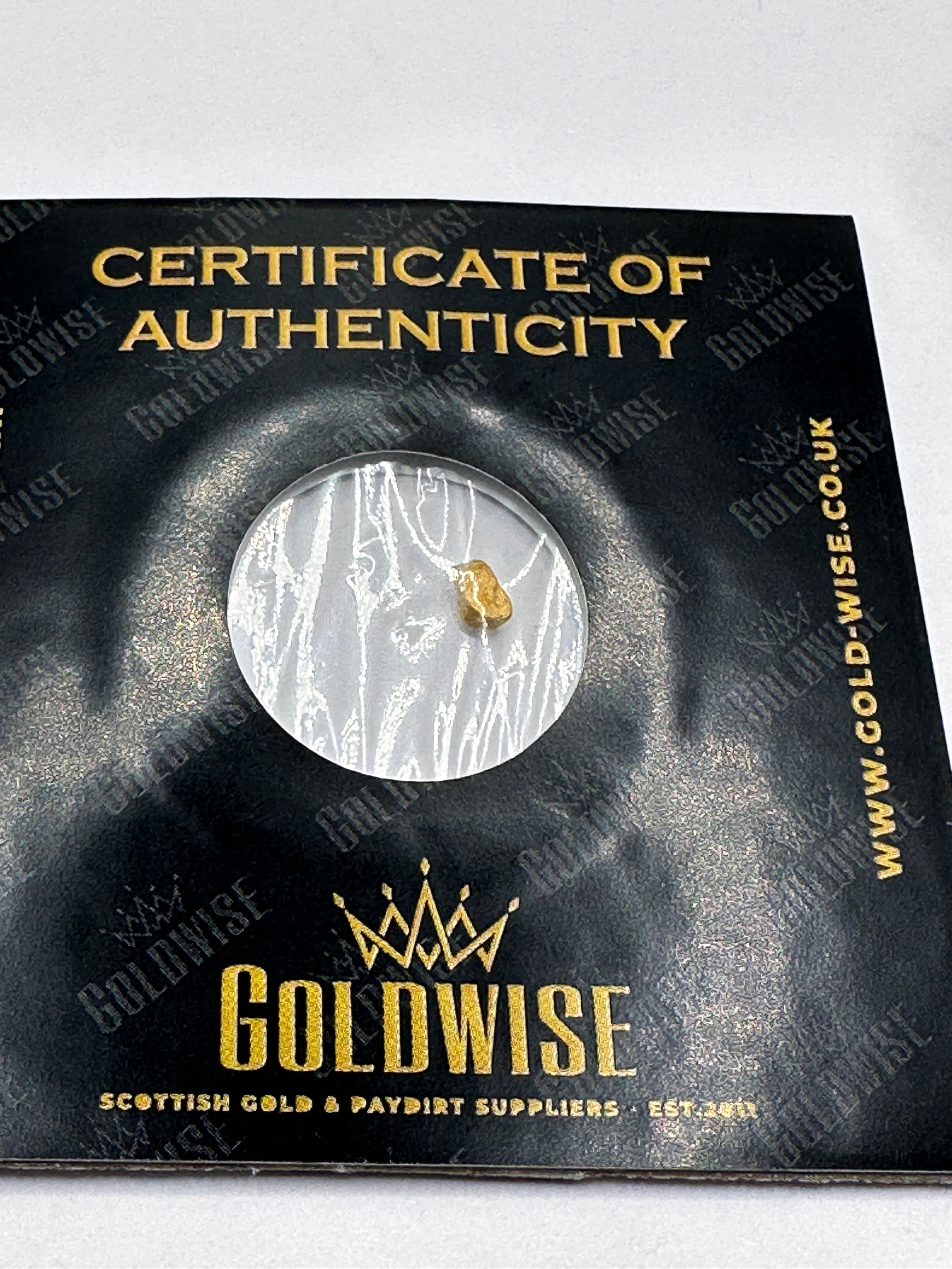 A Goldwise Scottish Gold Nugget, 0.11g, 21-23ct Purity