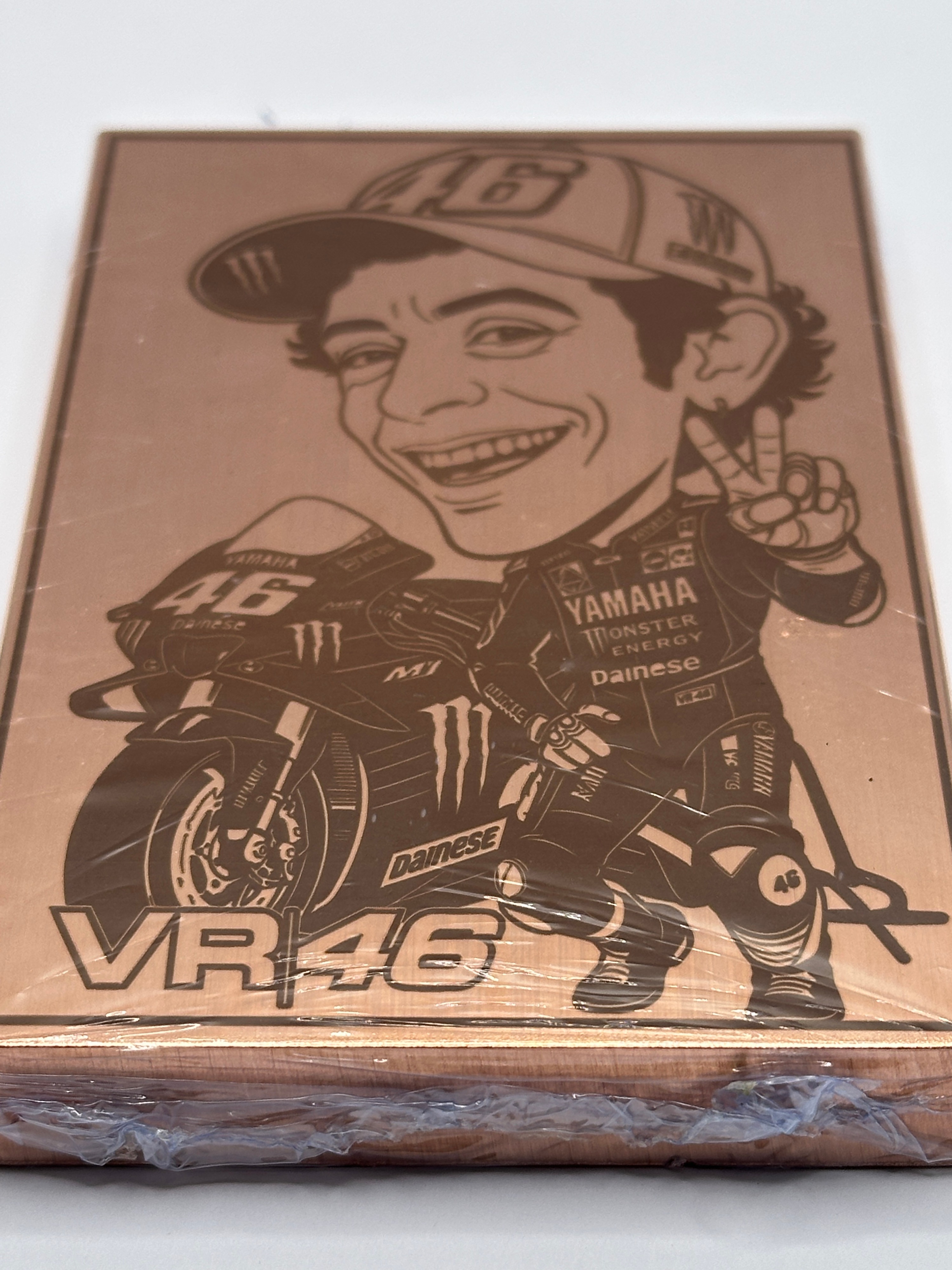SI Bullion 1000g 999 Fine Copper Bar, Valentino Rossi Caricature
