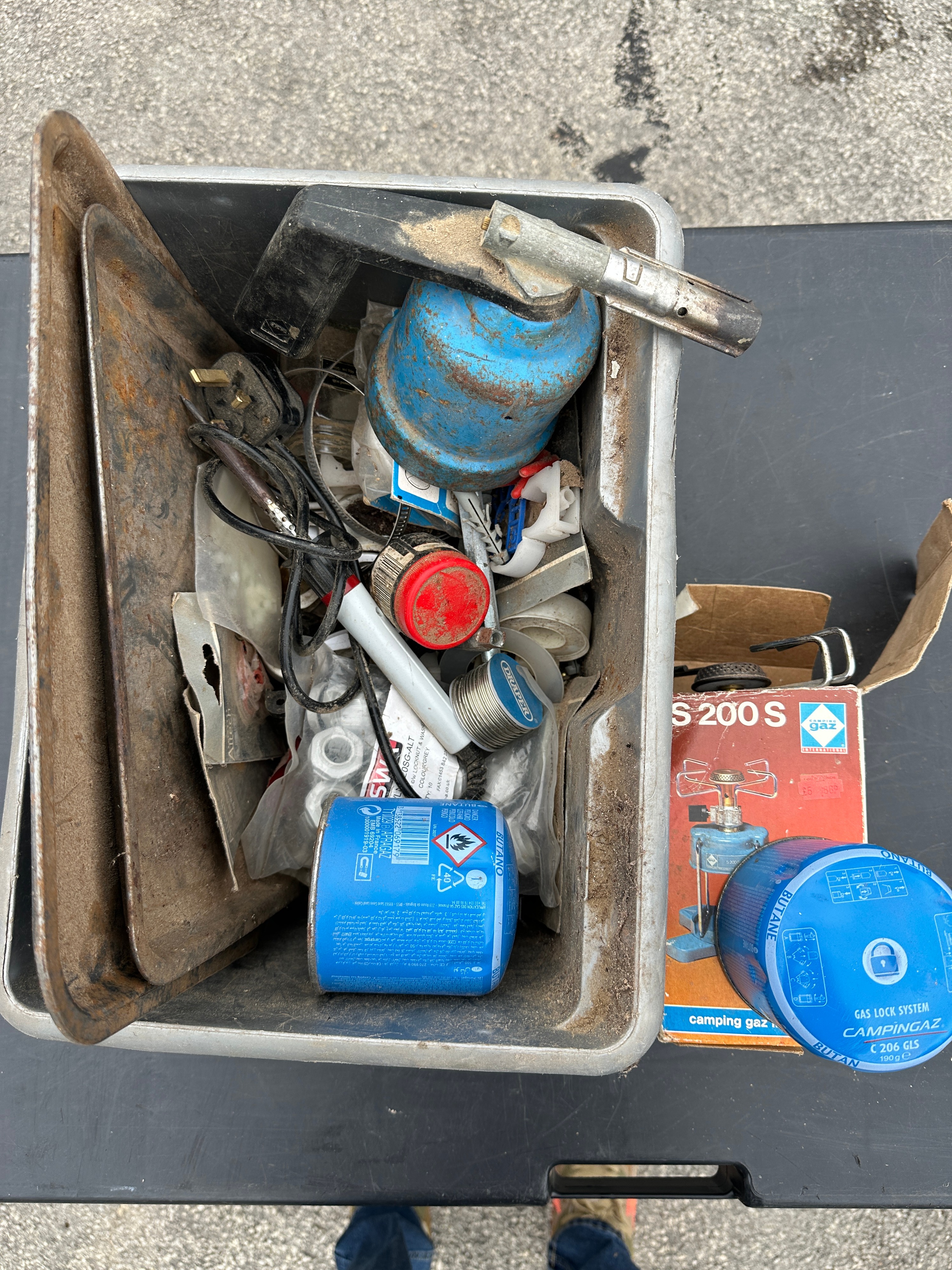 A Collection of Campingaz Portable Gas Equipment and Soldering Tools