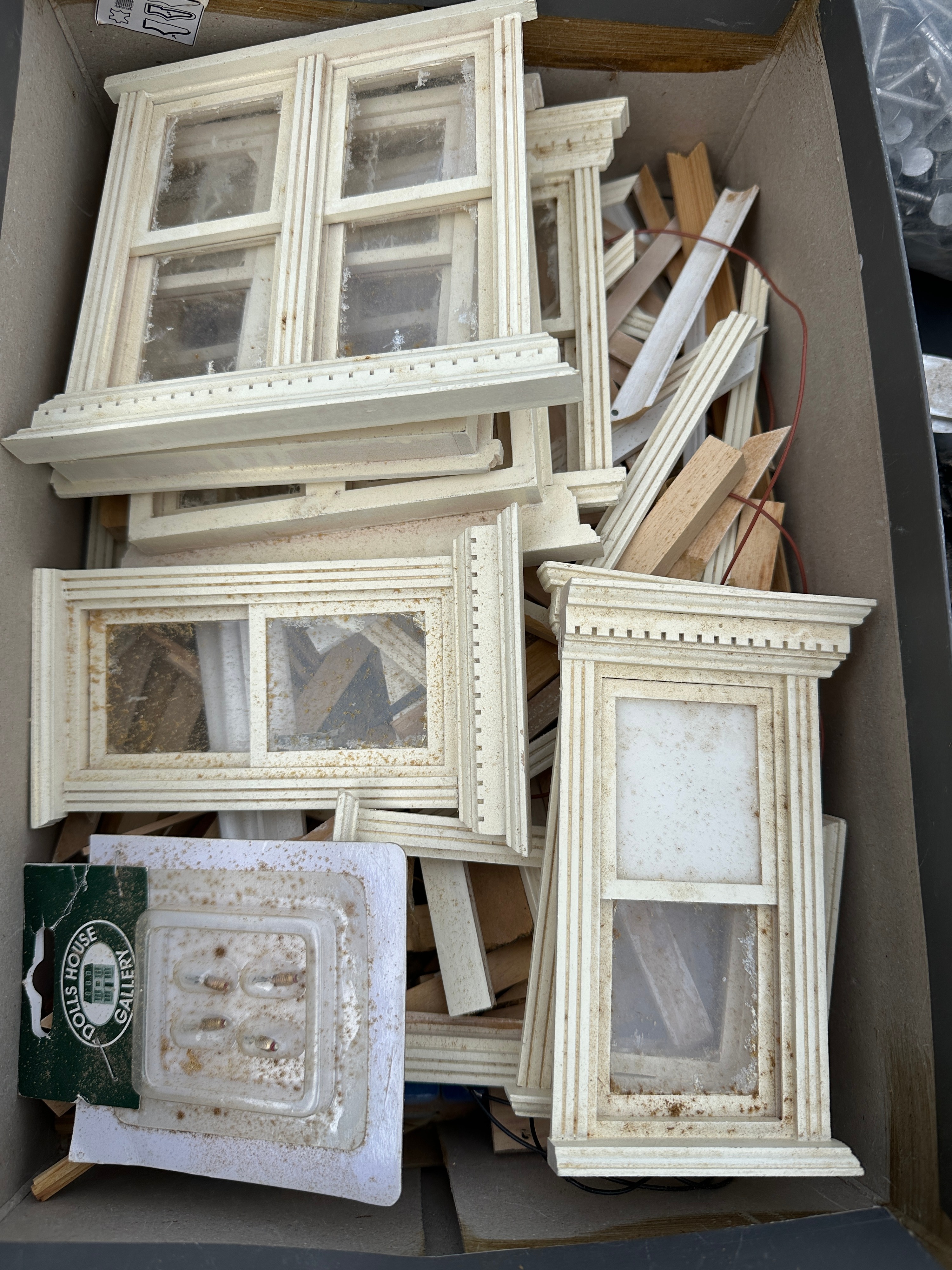 A Collection of Dolls House Gallery Miniature Wooden Window Frames