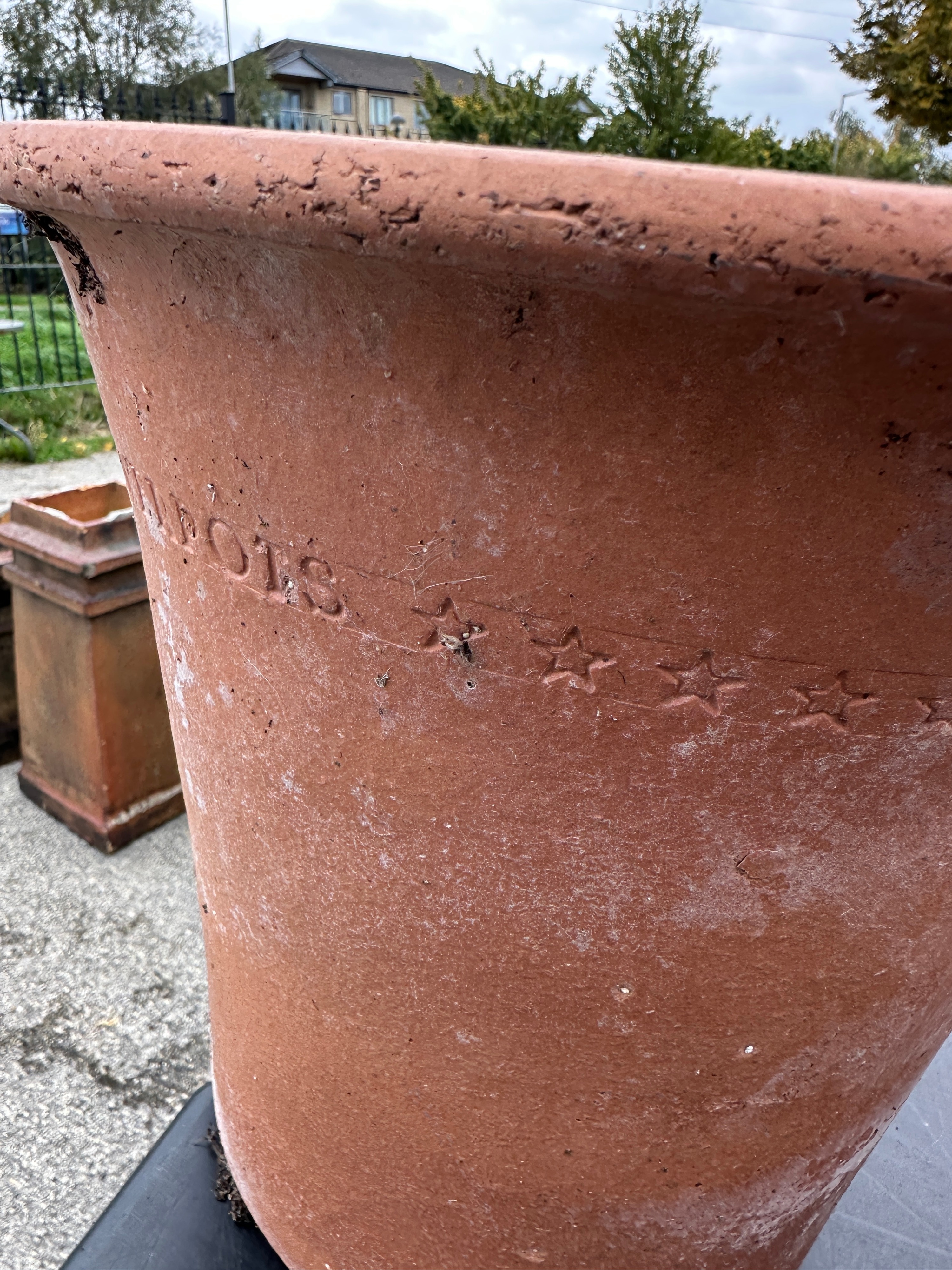 A Pair of Yorkshire Flowerpots Terracotta Planters