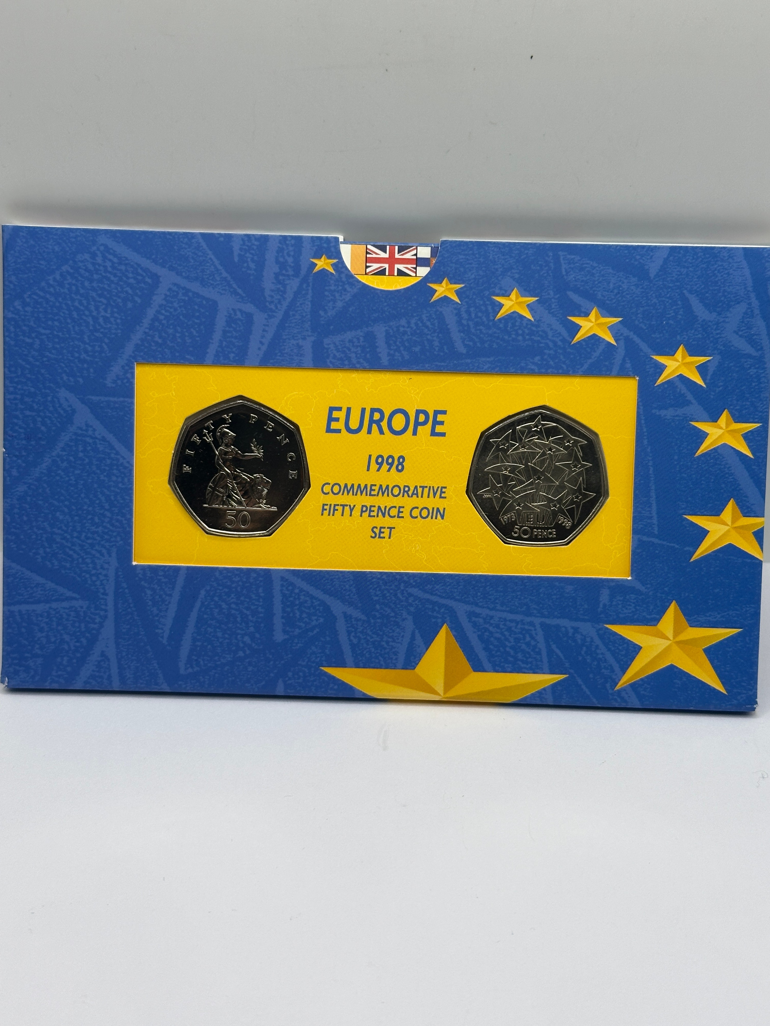 UK 1998 Commemorative Fifty Pence Coin Set