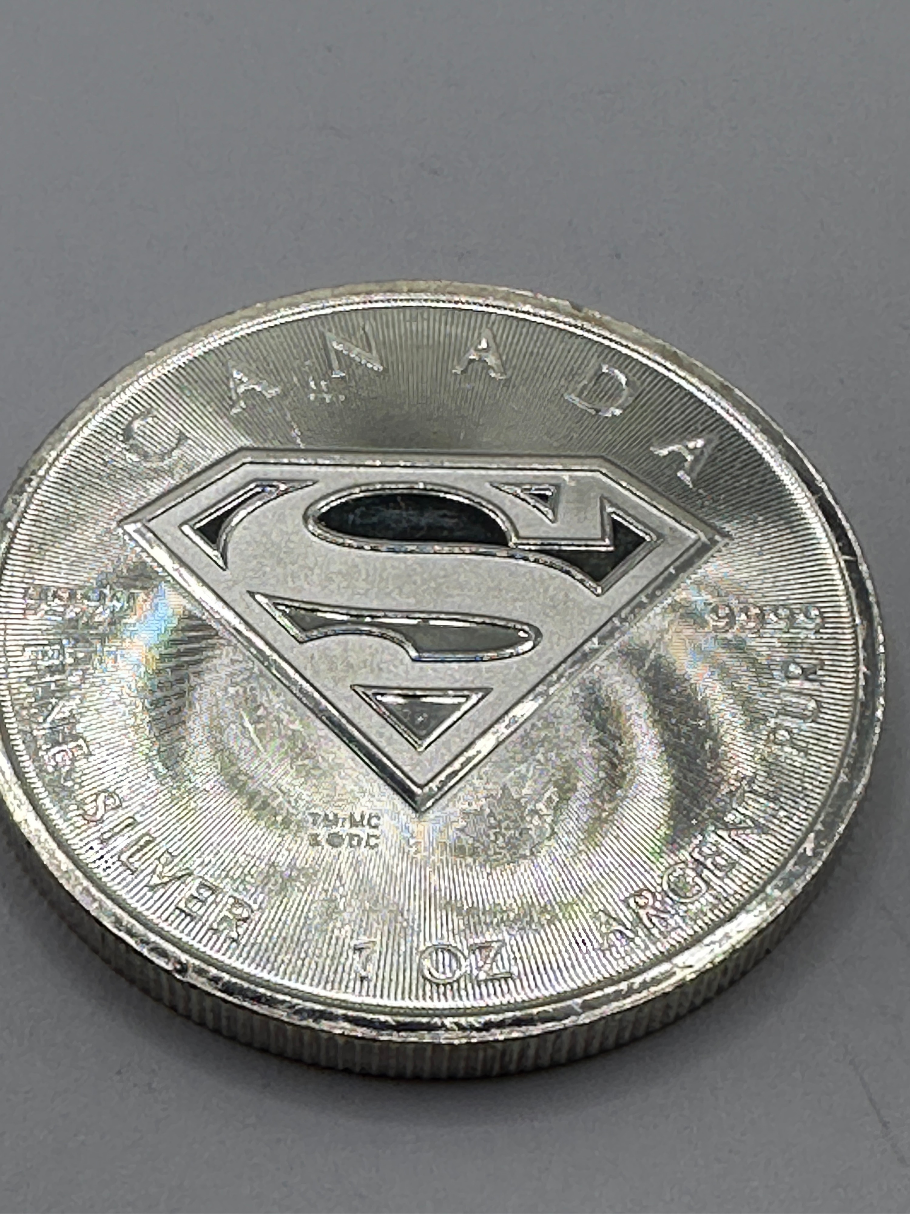 Canada 2016 Superman 1 oz .9999 Fine Silver 5 Dollars Coin