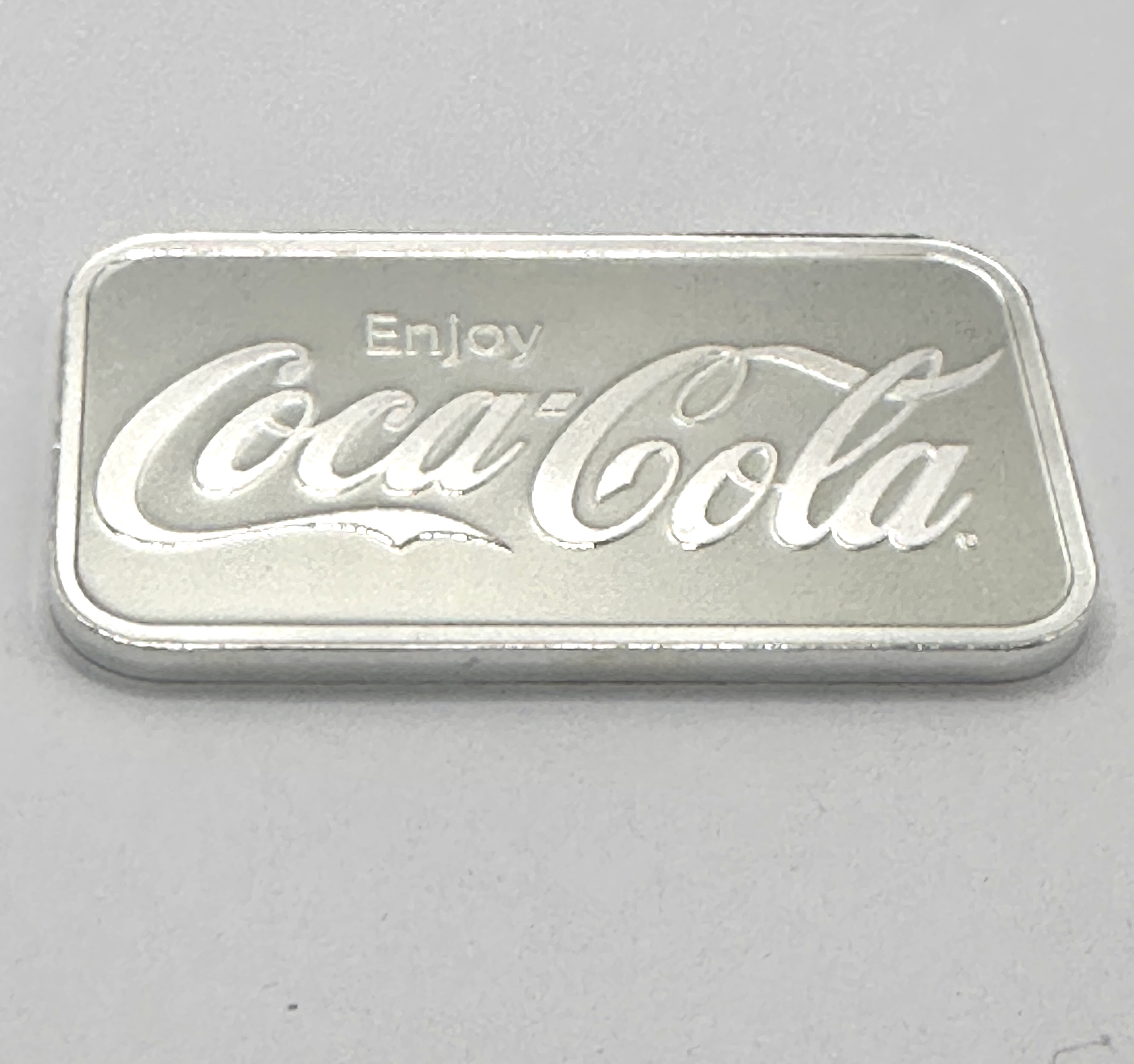A Coca-Cola 1 oz .999 Fine Silver Bullion Bar