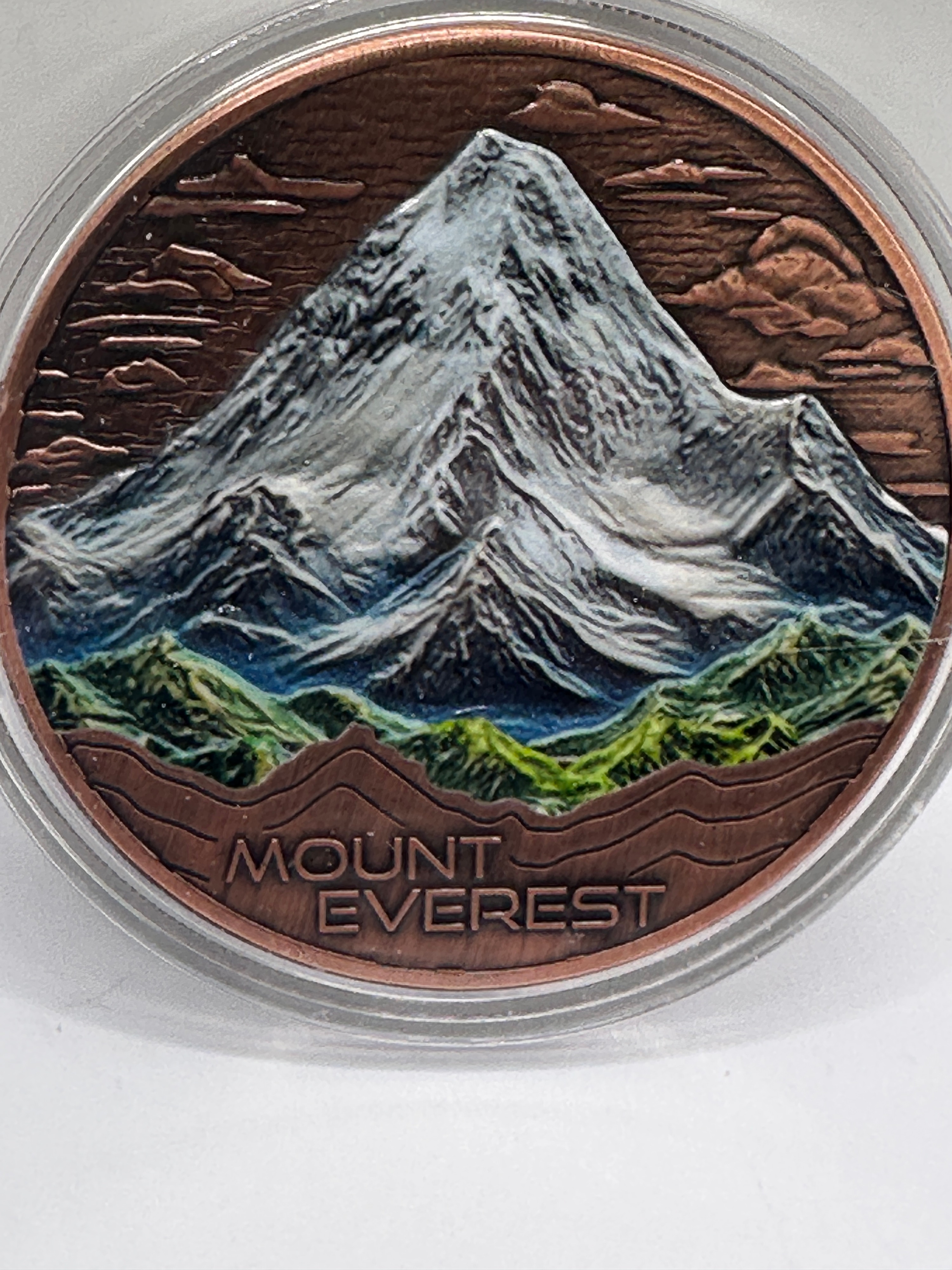 Natural Wonders Mount Everest 5 oz .999 Copper Round